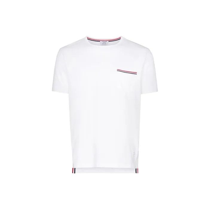 Thom Browne Short Sleeve White T-Shirt 0079