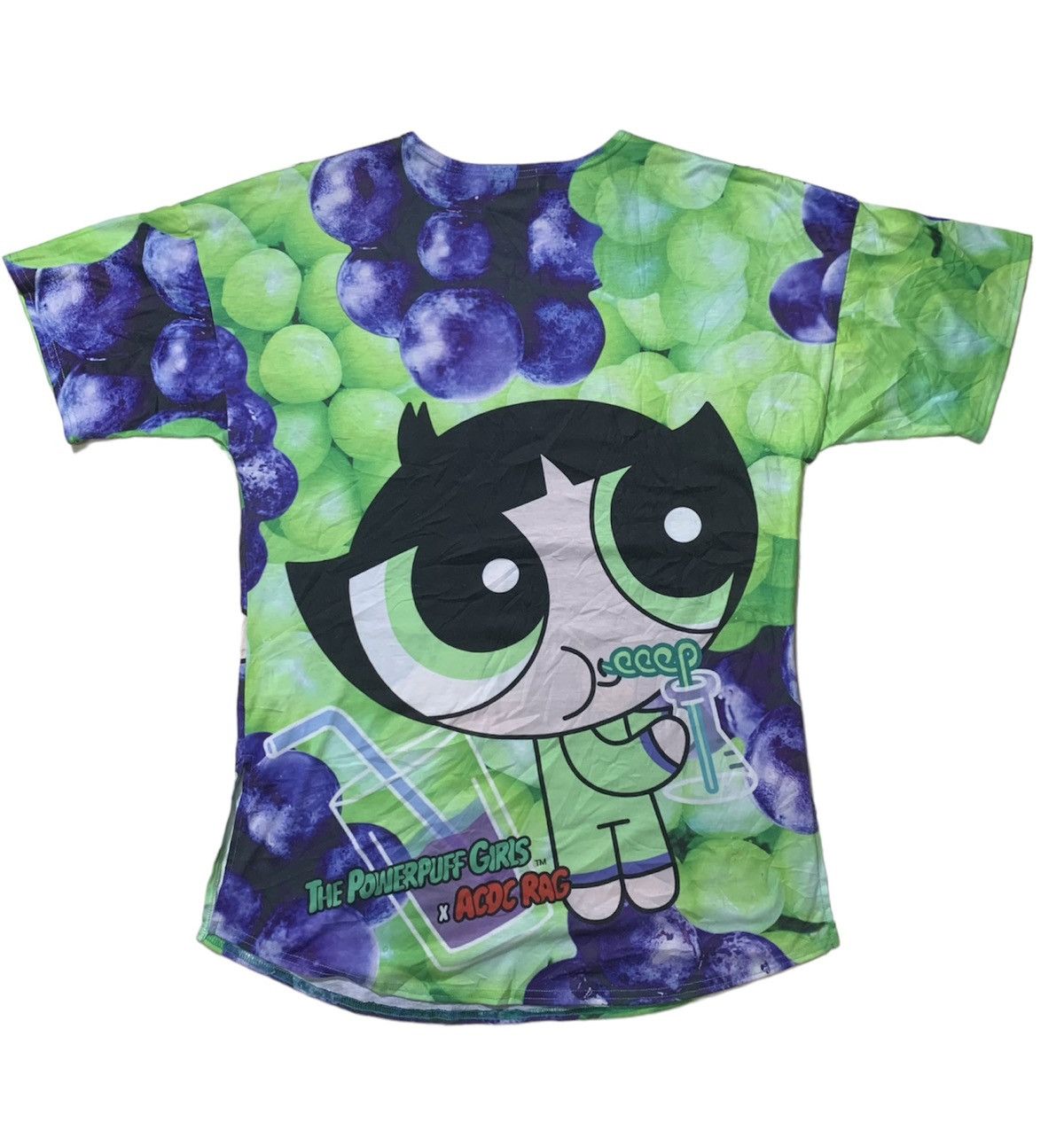 Japanese Brand 2000s ACDC Rag x Powerpuff Girl - Fullprinted Top Size US XL / EU 56 / 4 - 4 Thumbnail
