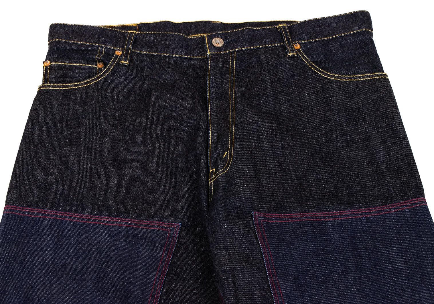 Junya Watanabe Indigo Knee-Patch Denim Pants Size M Size US 36 / EU 52 - 2 Thumbnail