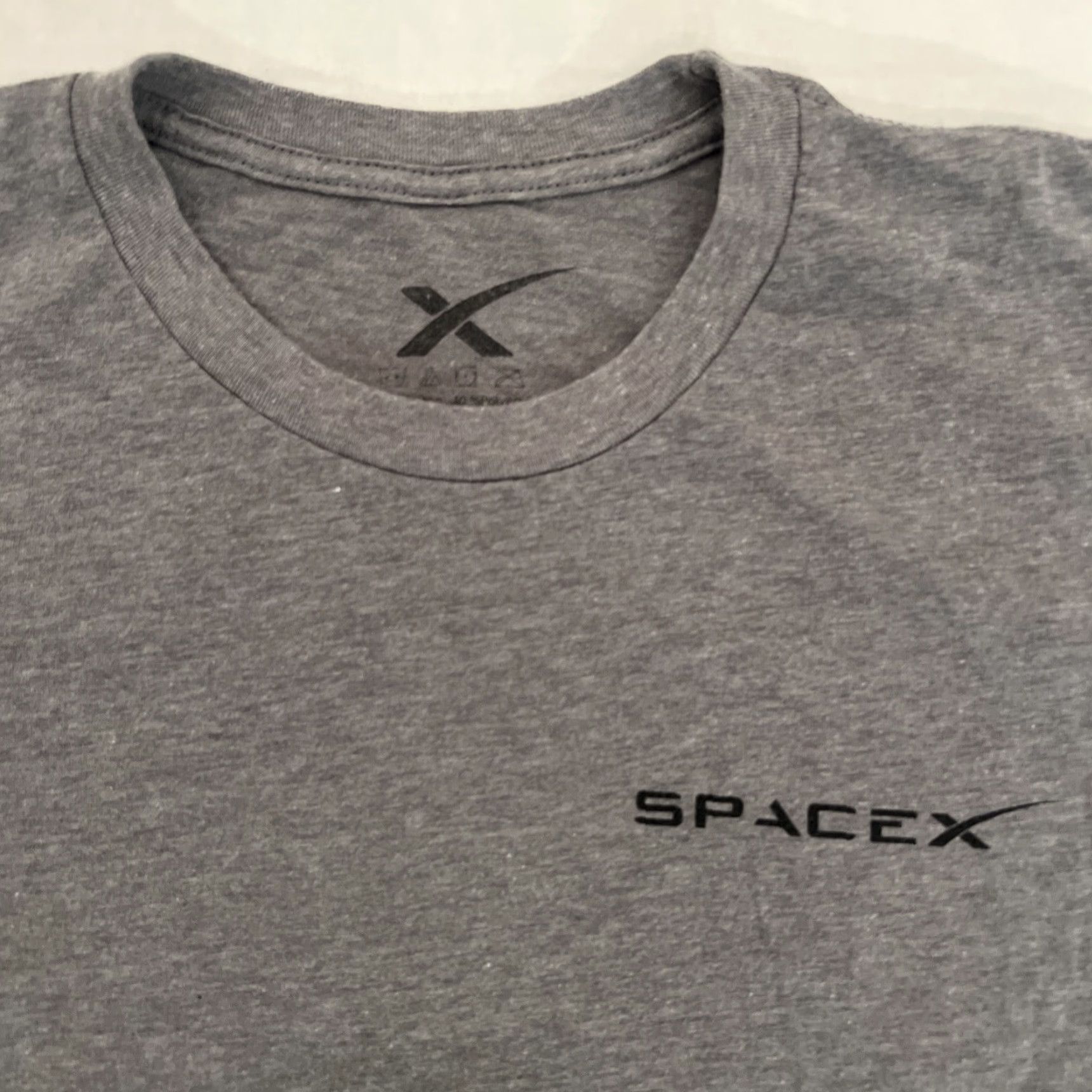 Logo 7 VINTAGE SpaceX SAOCOM 1A Logo Shirt L Gray Mens Short Sleeve Cotton Graphic Tee Size US L / EU 52-54 / 3 - 3 Thumbnail