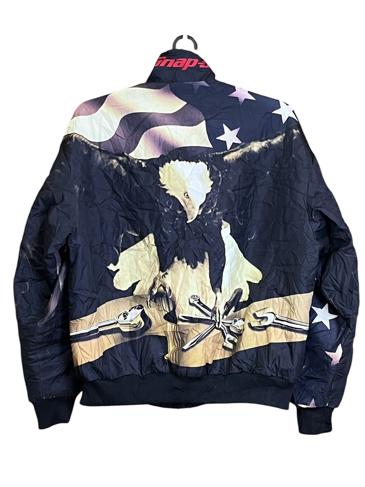 Gear for Sports RARE🔥VINTAGE SNAP ON TOOL EAGLE AMERICAN FLAG JACKET Size US XL / EU 56 / 4 - 3 Thumbnail