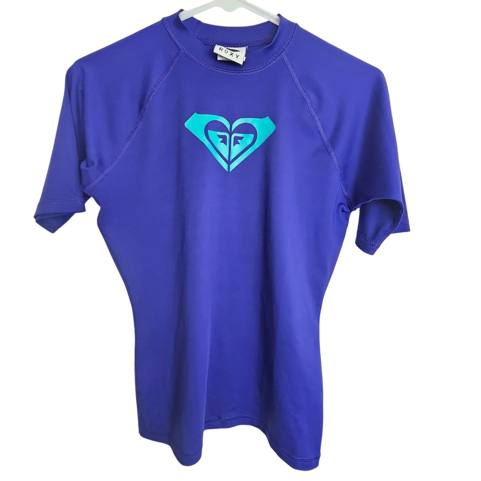 Roxy Womens Whole Heart Rash Guard Swim Shirt 10 Surf Kayak