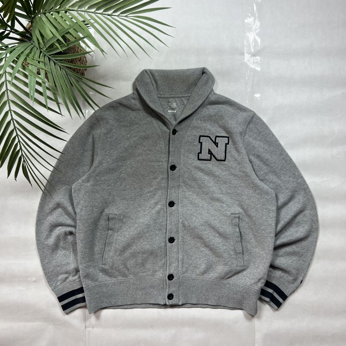 Nike 00s Nike Button Up Vintage Avant Garde Cardigan Jacket Size US L / EU 52-54 / 3 - 1 Thumbnail