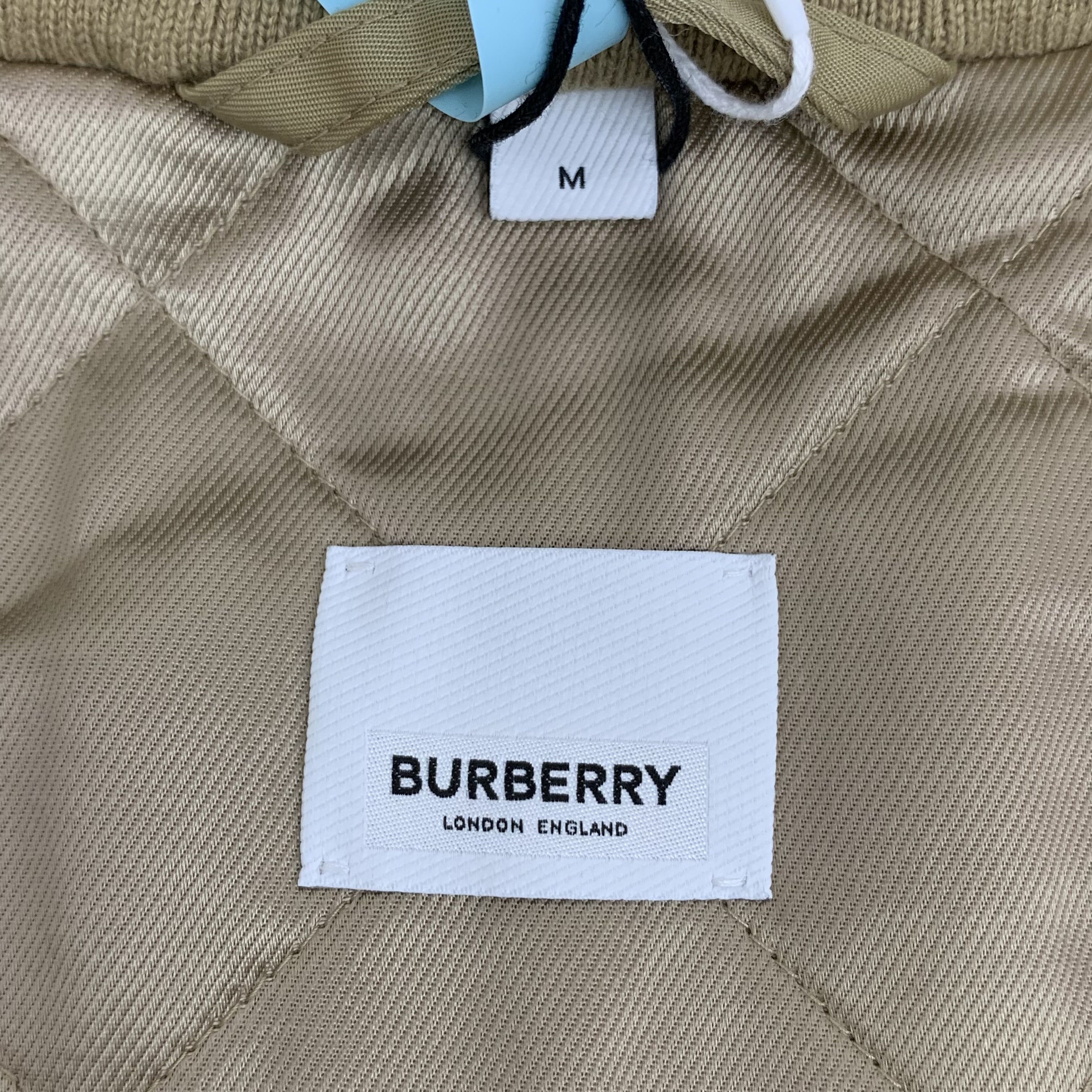 Burberry Burberry Stripe Detail Bomber Jacket Brown (M) Size US M / EU 48-50 / 2 - 3 Thumbnail