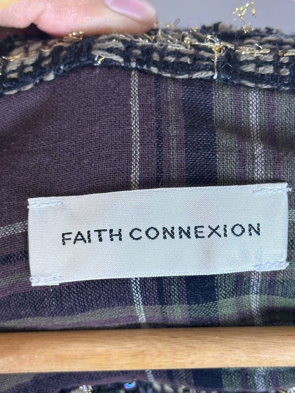 Faith Connexion Faith Connexion Tweed Oversize Hooded Shirt (PIT 22.5) Size S / US 4 / IT 40 - 9 Thumbnail