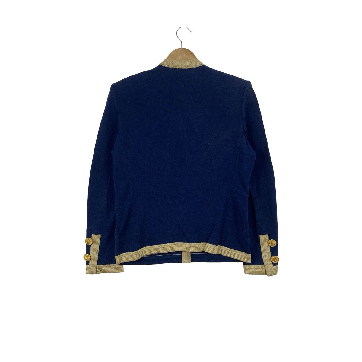 Yves Saint Laurent Vintage YVES SAINT LAURENT Trim Cropped Knit Blazer Jacket Size M / US 6-8 / IT 42-44 - 8 Thumbnail