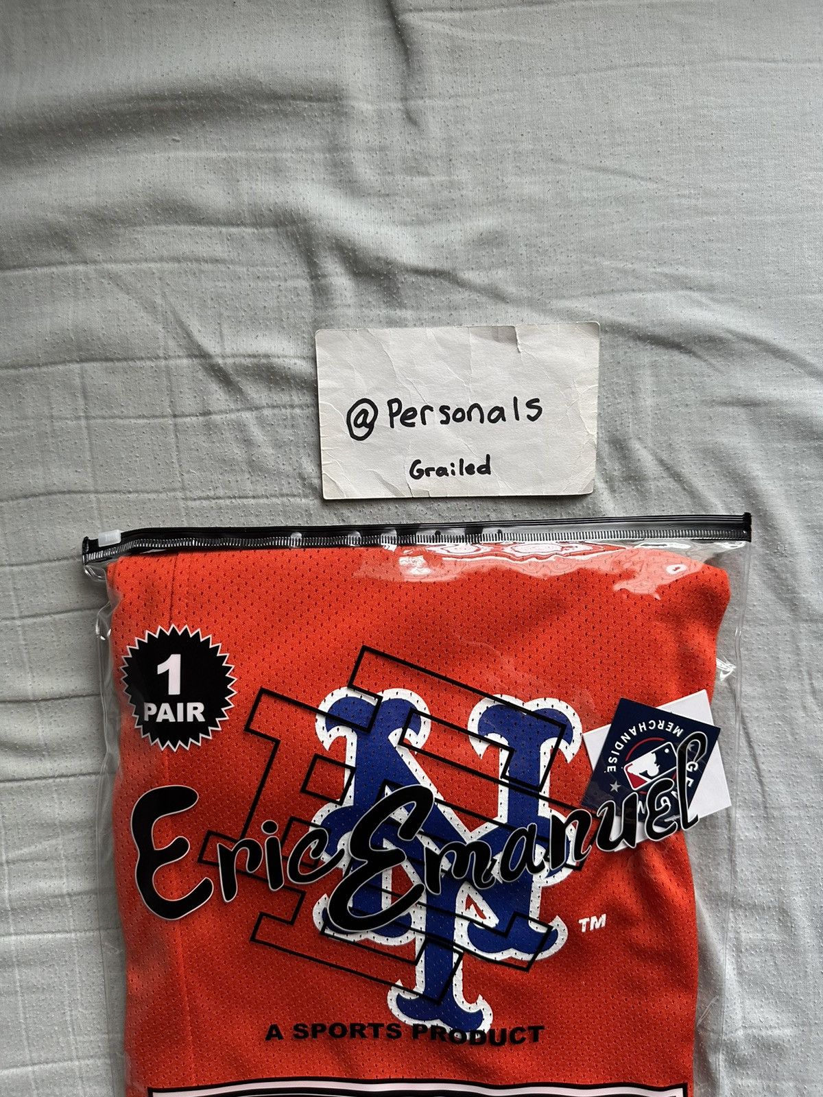 Eric Emanuel × MLB NEW Eric Emanuel Subway Shorts Mets XL Size US 36 / EU 52 - 4 Thumbnail