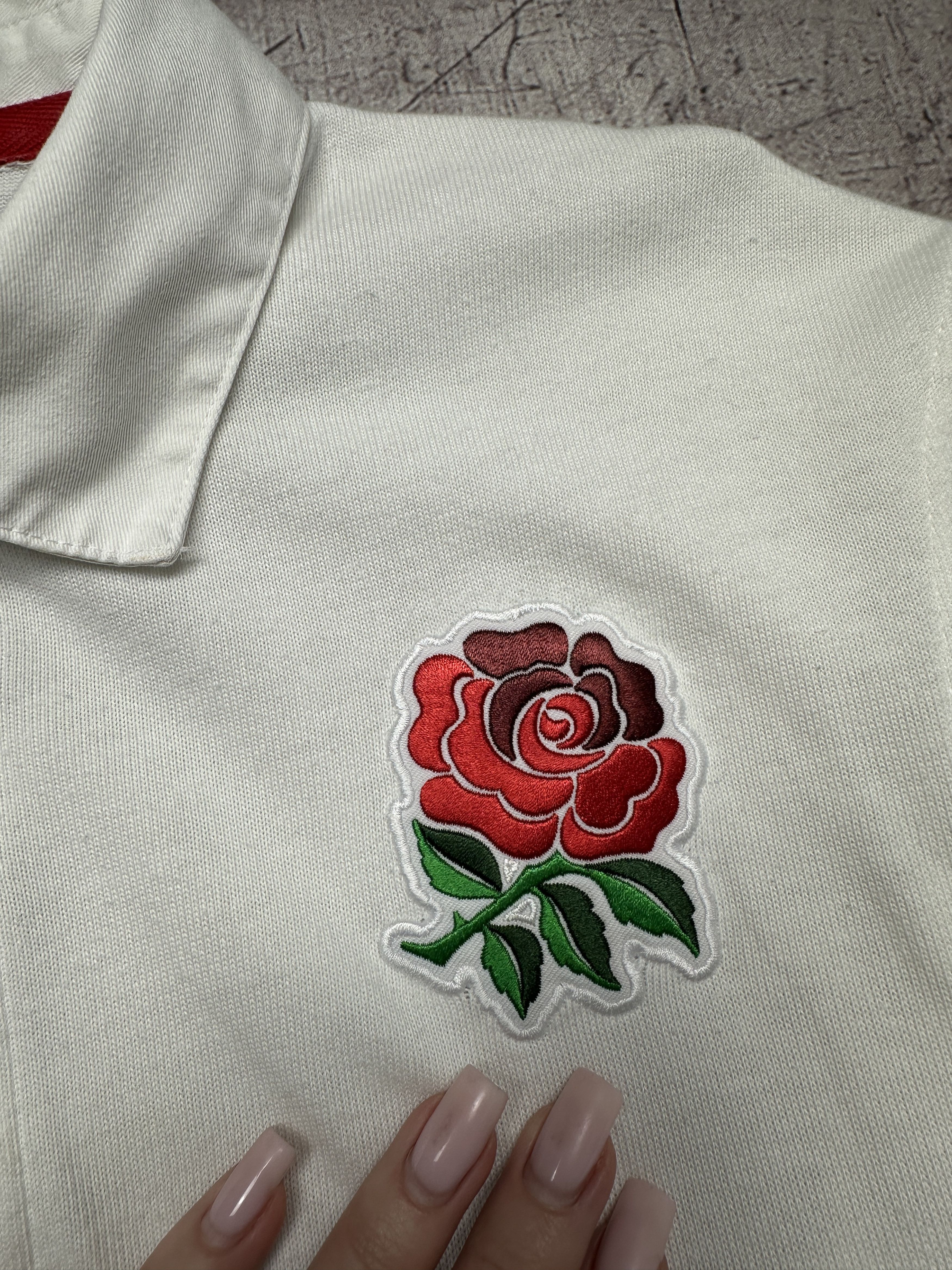 Nike Nike 2011 Mens England Rugby Long Sleeve Polo Shirt Size US S / EU 44-46 / 1 - 4 Thumbnail