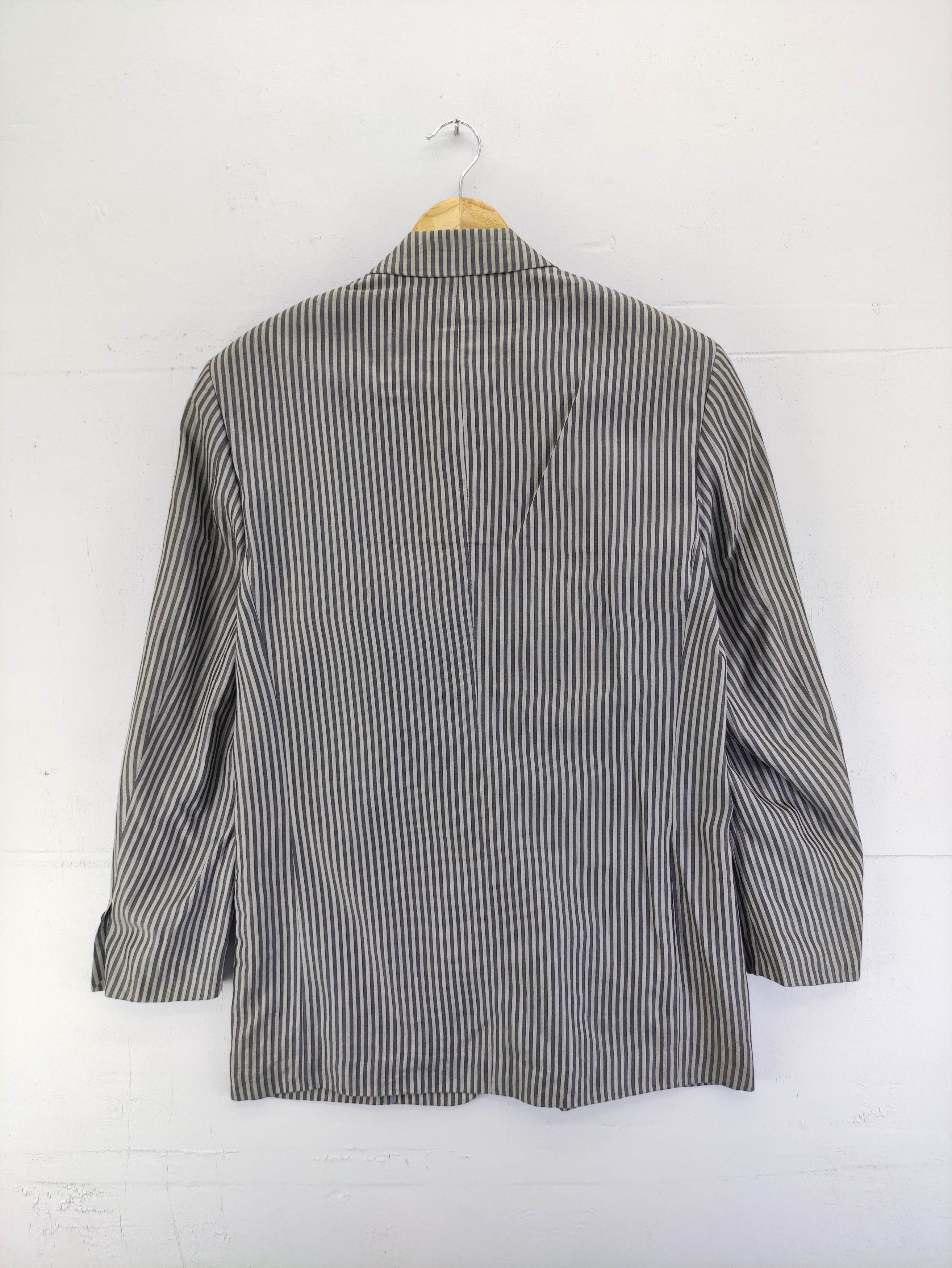 Lanvin Vintage Lanvin Striped Coat Blazer Suit Jacket Size US M / EU 48-50 / 2 - 10 Thumbnail