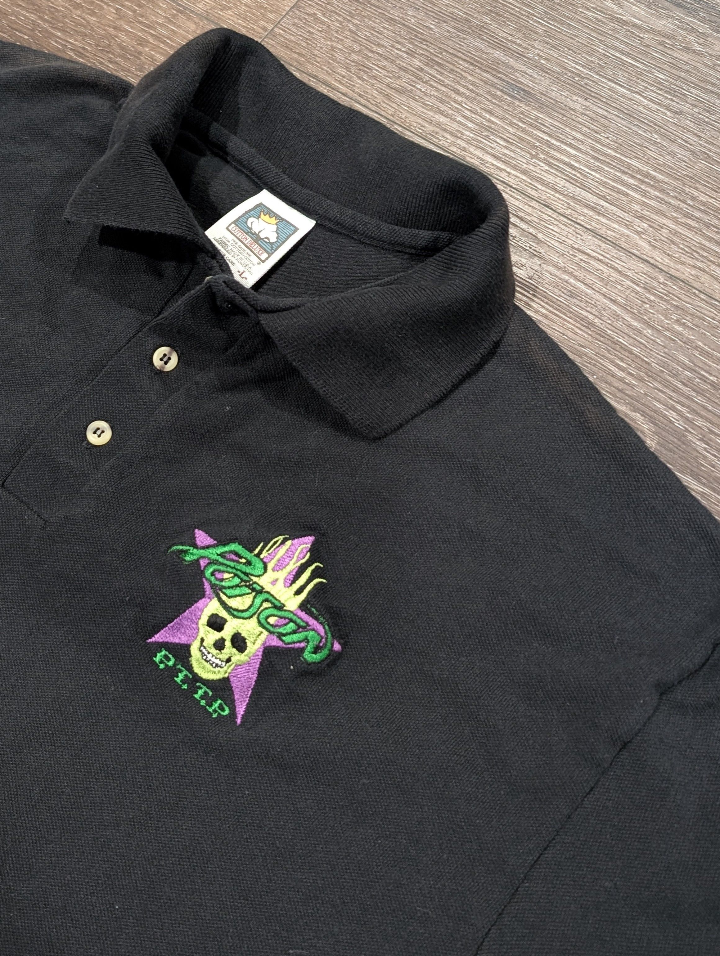Band Tees × Vintage Vintage Poison P.T.T.P. polo shirt - SIZE L Size US L / EU 52-54 / 3 - 3 Thumbnail