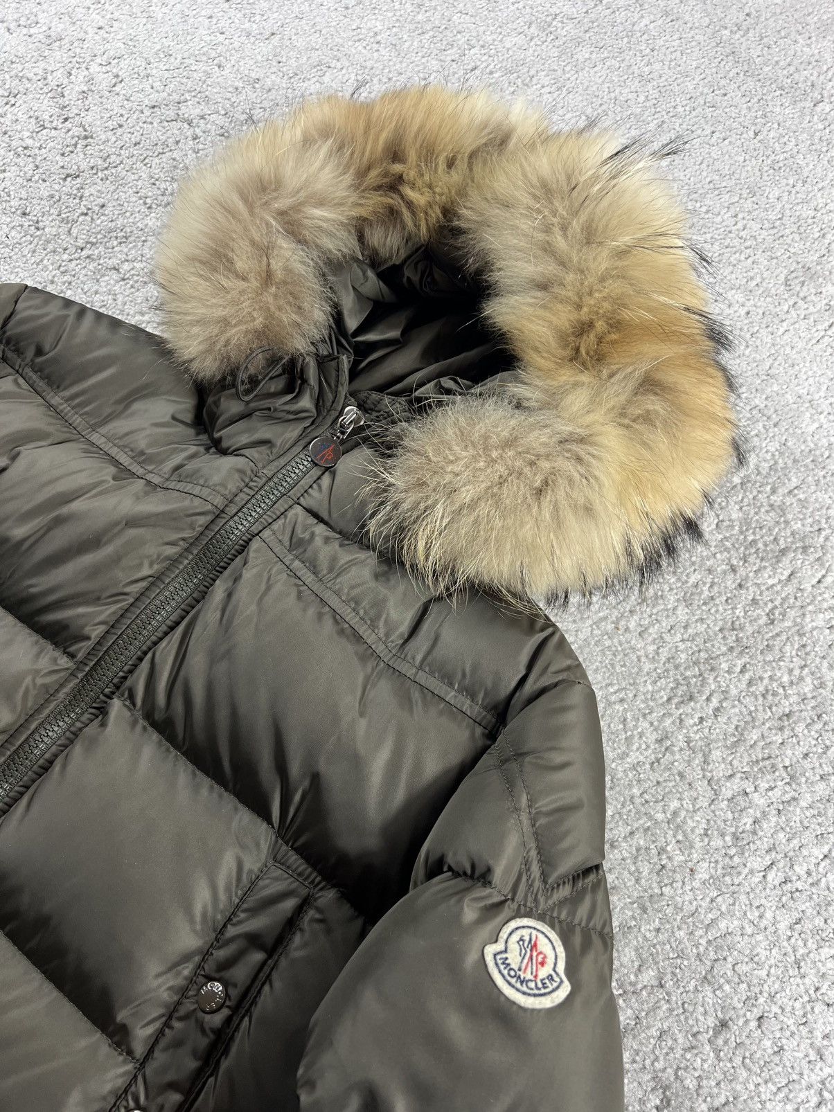 Moncler Moncler Racoon Fur Green Gueran Parka Size 1 Size S / US 4 / IT 40 - 6 Thumbnail