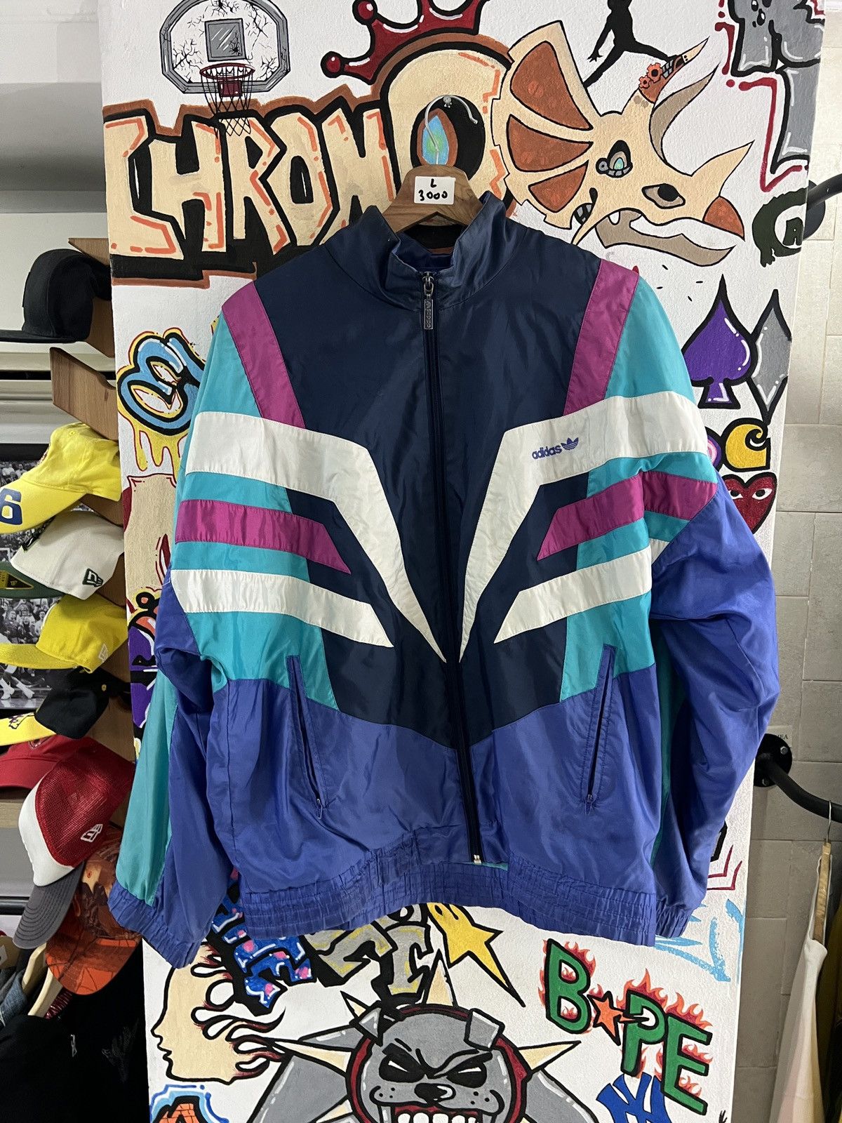 Adidas Adidas Vintage Zip Up Size US L / EU 52-54 / 3 - 1 Thumbnail