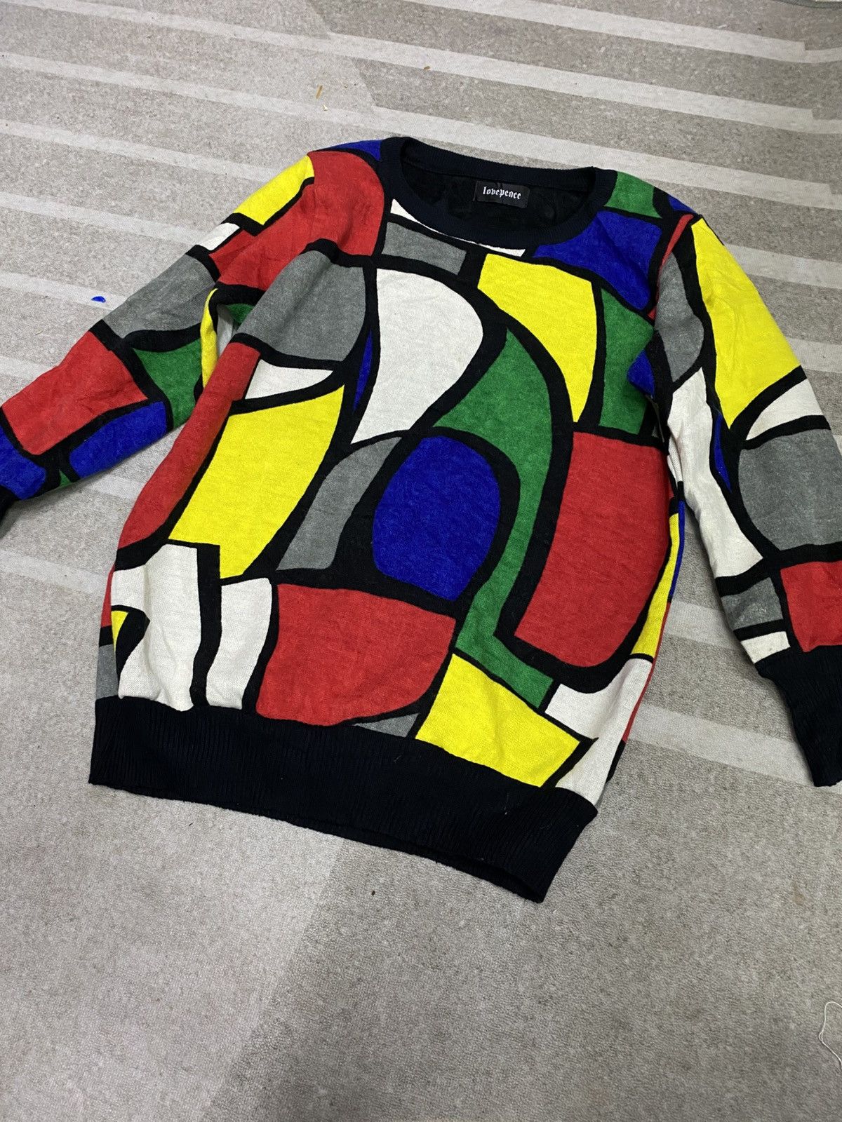 Art Comes First LovePeace Picasso Art Design Sweater Size M / US 6-8 / IT 42-44 - 3 Thumbnail