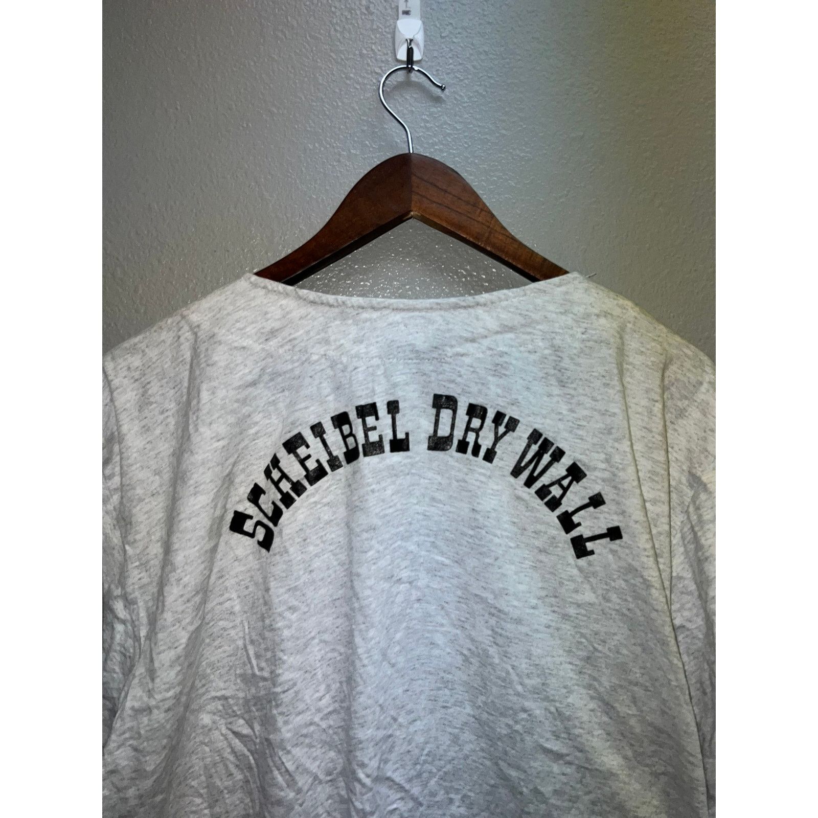 Vintage Vintage Cotton Jersey Scheibel Dry Wall Gray baseball 90s L Size US L / EU 52-54 / 3 - 8 Thumbnail