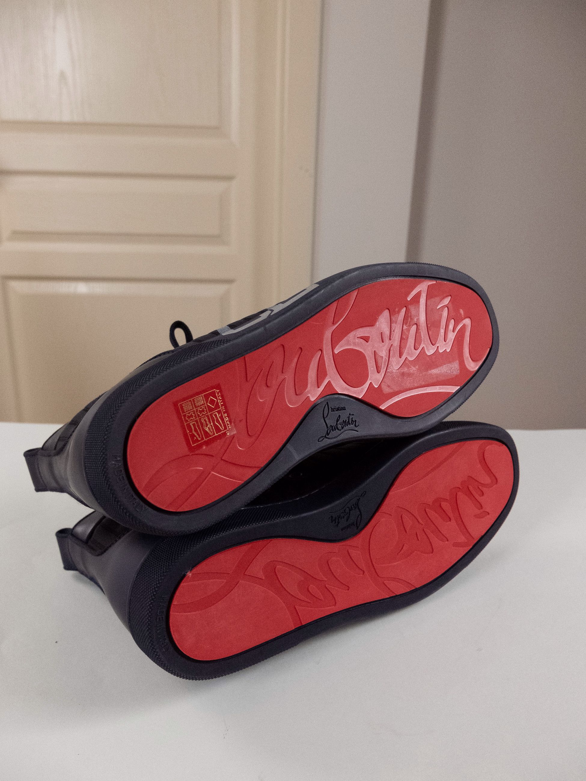 Christian Louboutin CHRISTIAN LOUBOUTIN Louis Varsimax navy black sneakers 8 41 Size US 8 / EU 41 - 8 Thumbnail