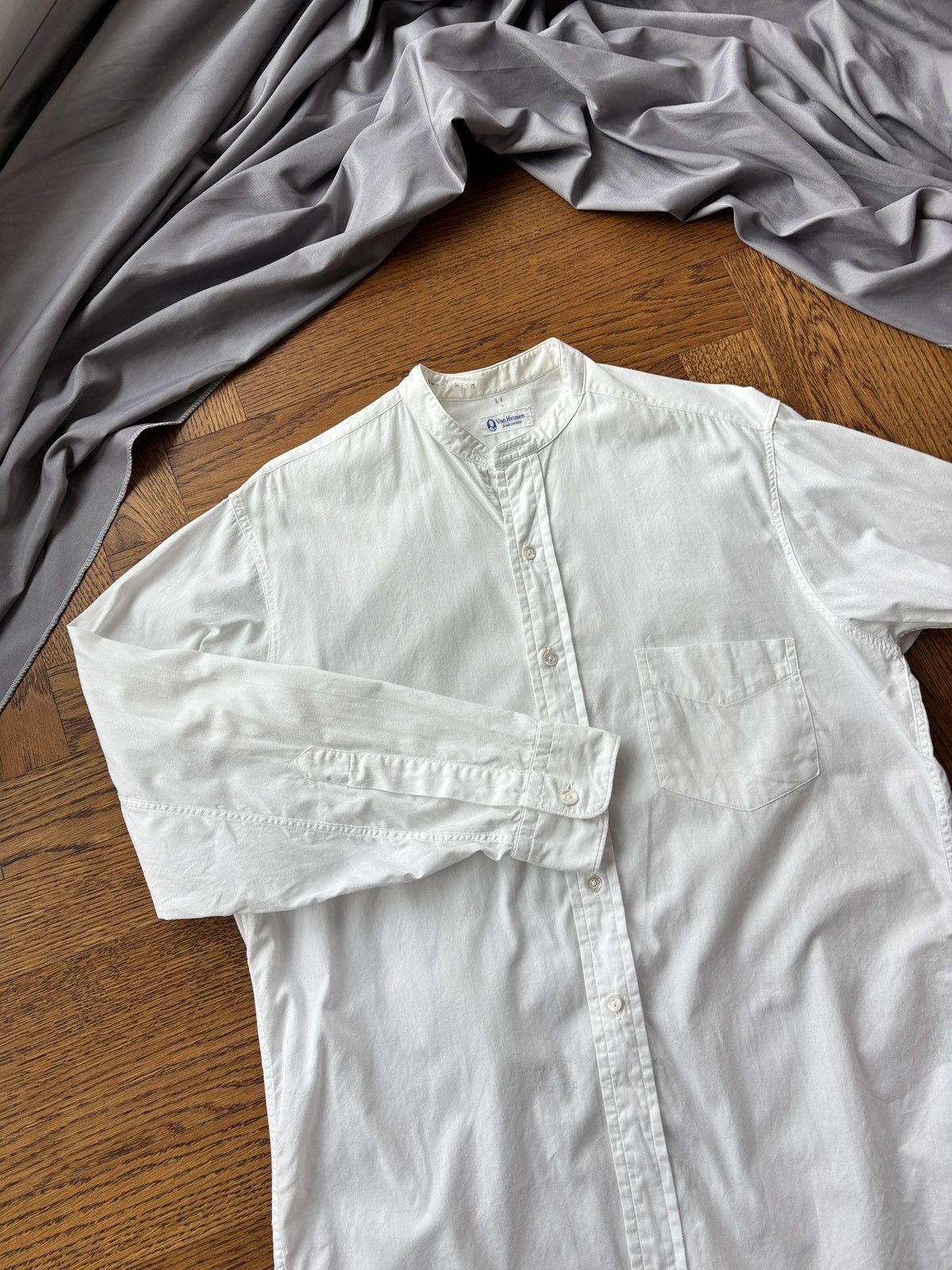 Van Heusen × Vintage 1940s Van Heusen Shirt Vintage Detachable Collar WW2 Sanfor Size US S / EU 44-46 / 1 - 11 Thumbnail