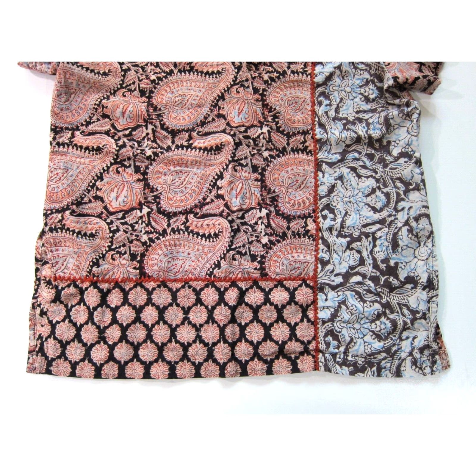 Vintage Vintage Handmade Blouse Tunic Peasant Top M-L Silk? Size M / US 6-8 / IT 42-44 - 4 Thumbnail