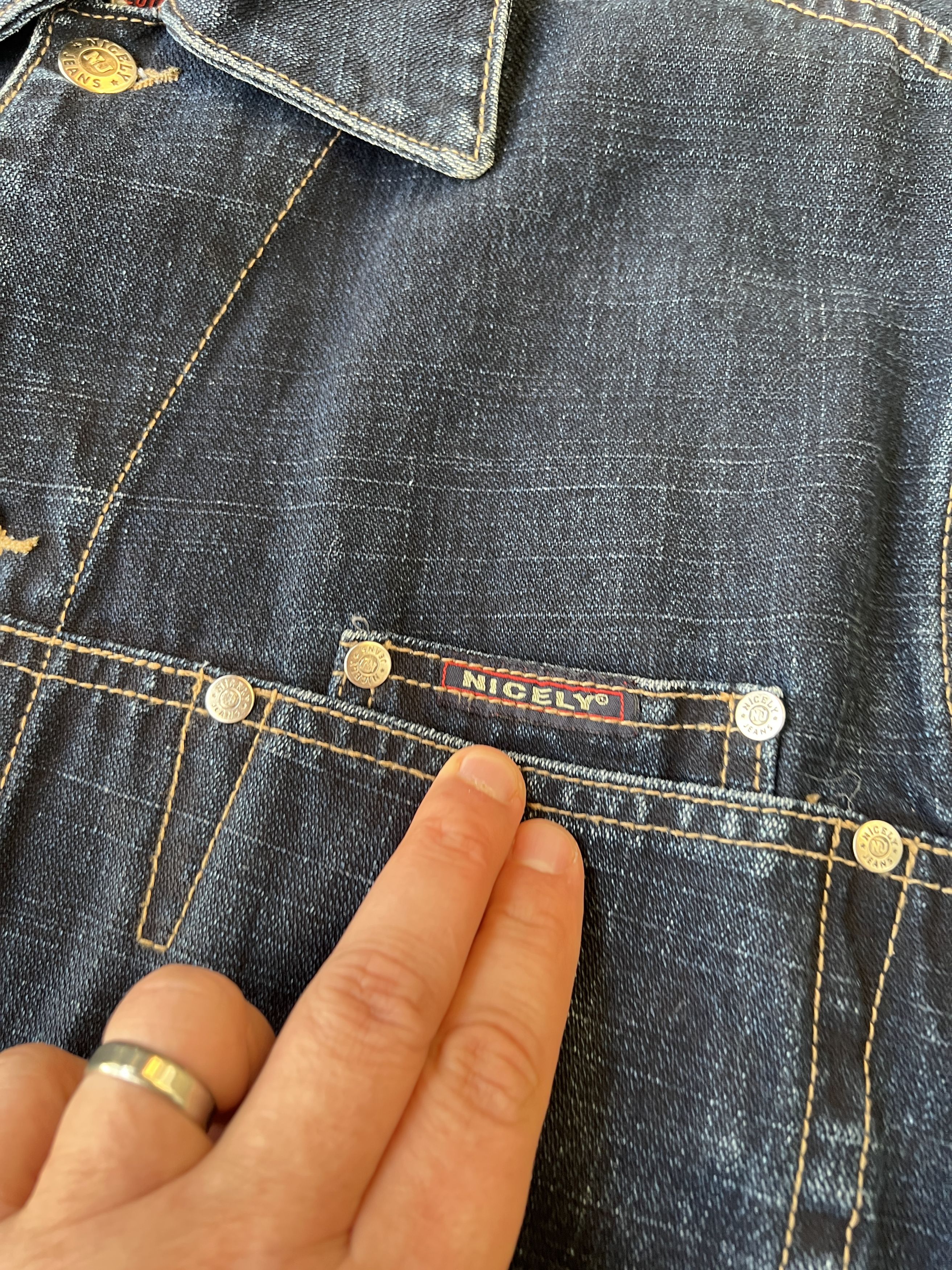 Vintage Nicely Vintage Denim Jacket Size US S / EU 44-46 / 1 - 4 Thumbnail