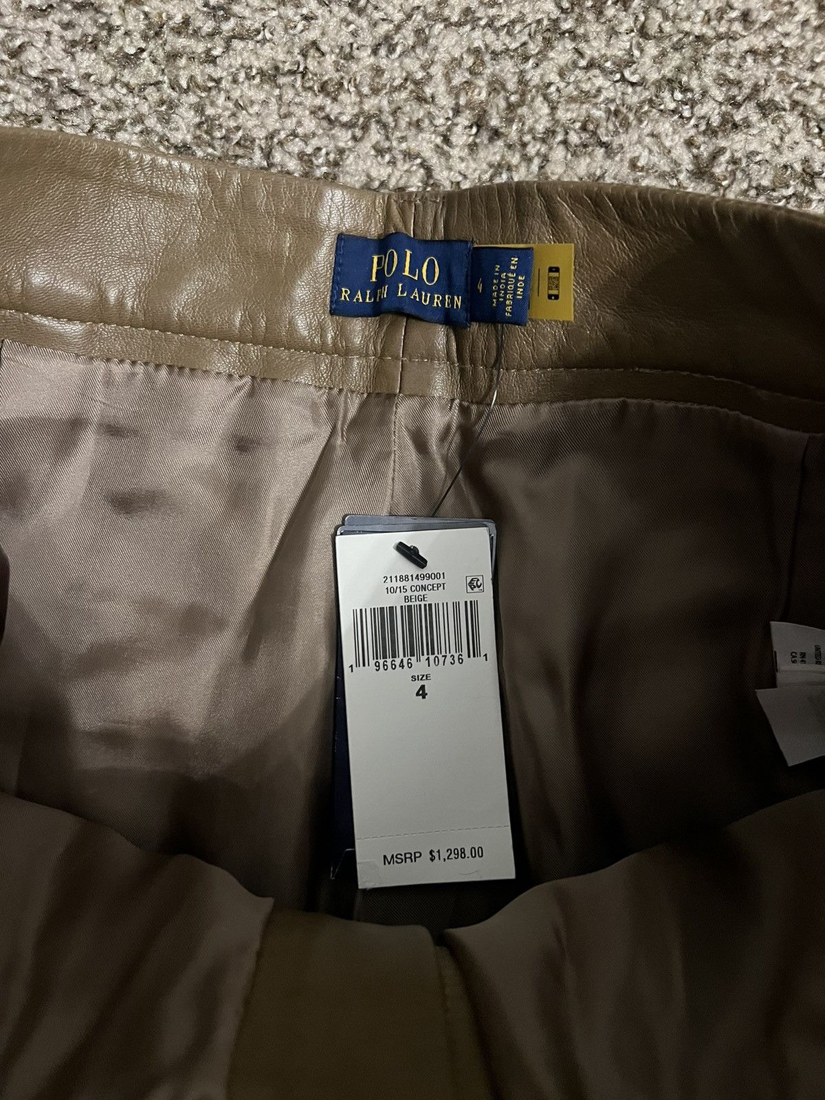 Lauren Ralph Lauren × Polo Ralph Lauren Polo Ralph Lauren Brown Leather Pants Size 4 MSRP: $1298.00 Size US 28 / EU 44 - 2 Thumbnail