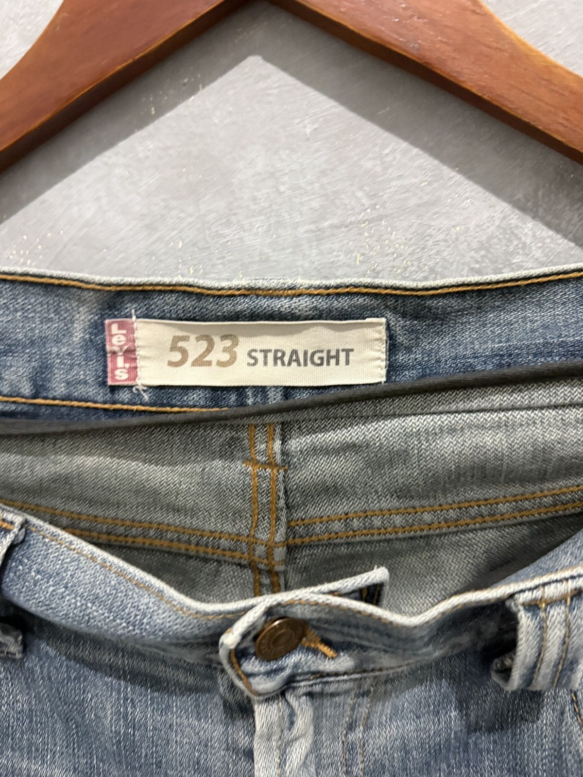 Levi's Rare Vintage 2000s Levi’s Straight Cut Jeans Size US 35 - 2 Thumbnail