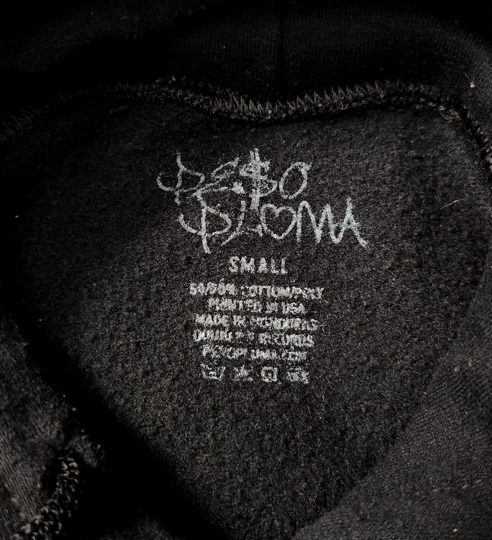 Band Tees × Versace Peso Pluma Doble P Spider Tour Official Black Hoodie Small Size US S / EU 44-46 / 1 - 6 Thumbnail