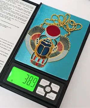 Other Handmade Egyptian scarab necklace with wings red sun disc Size ONE SIZE - 7 Thumbnail