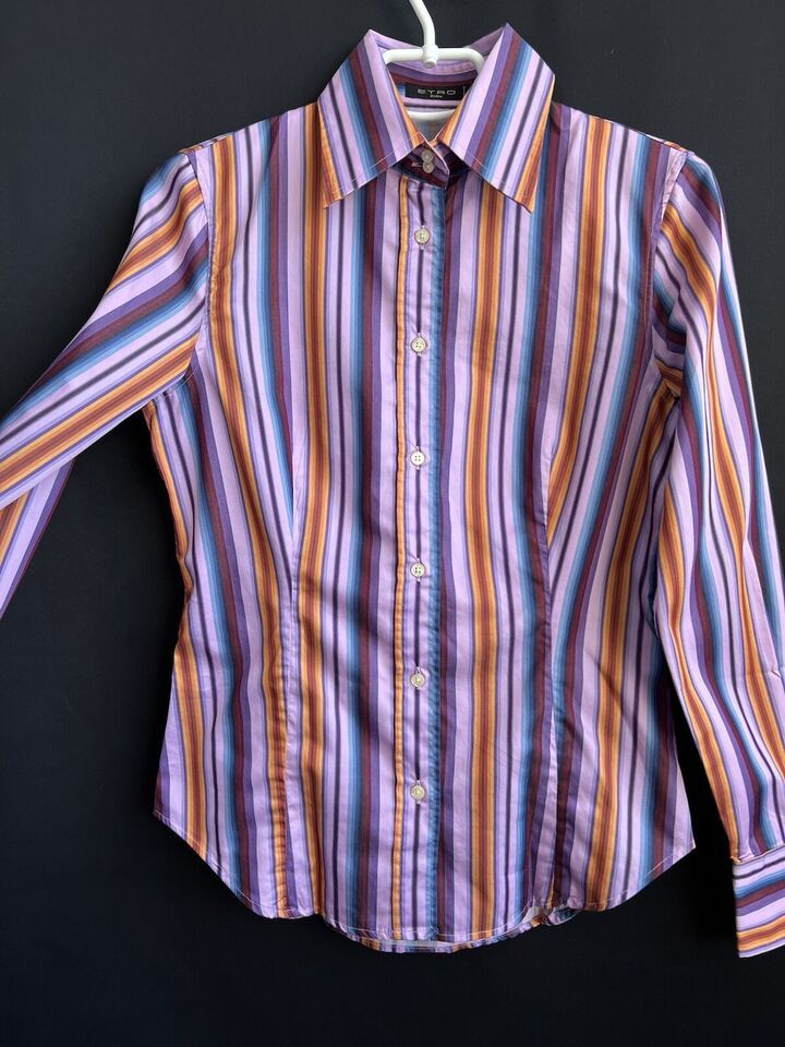 Etro ETRO Shirt Striped Cotton Size 42 Size M / US 6-8 / IT 42-44 - 2 Thumbnail