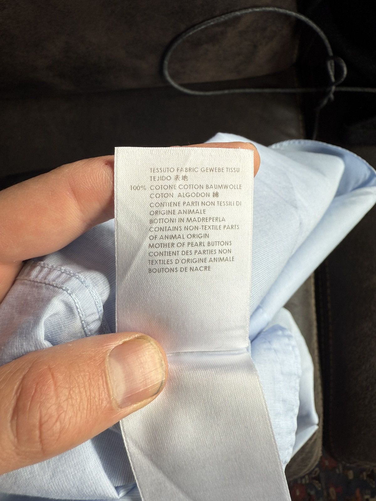 Gucci Light Blue Skinny Shirt with Pocket Size US M / EU 48-50 / 2 - 13 Thumbnail
