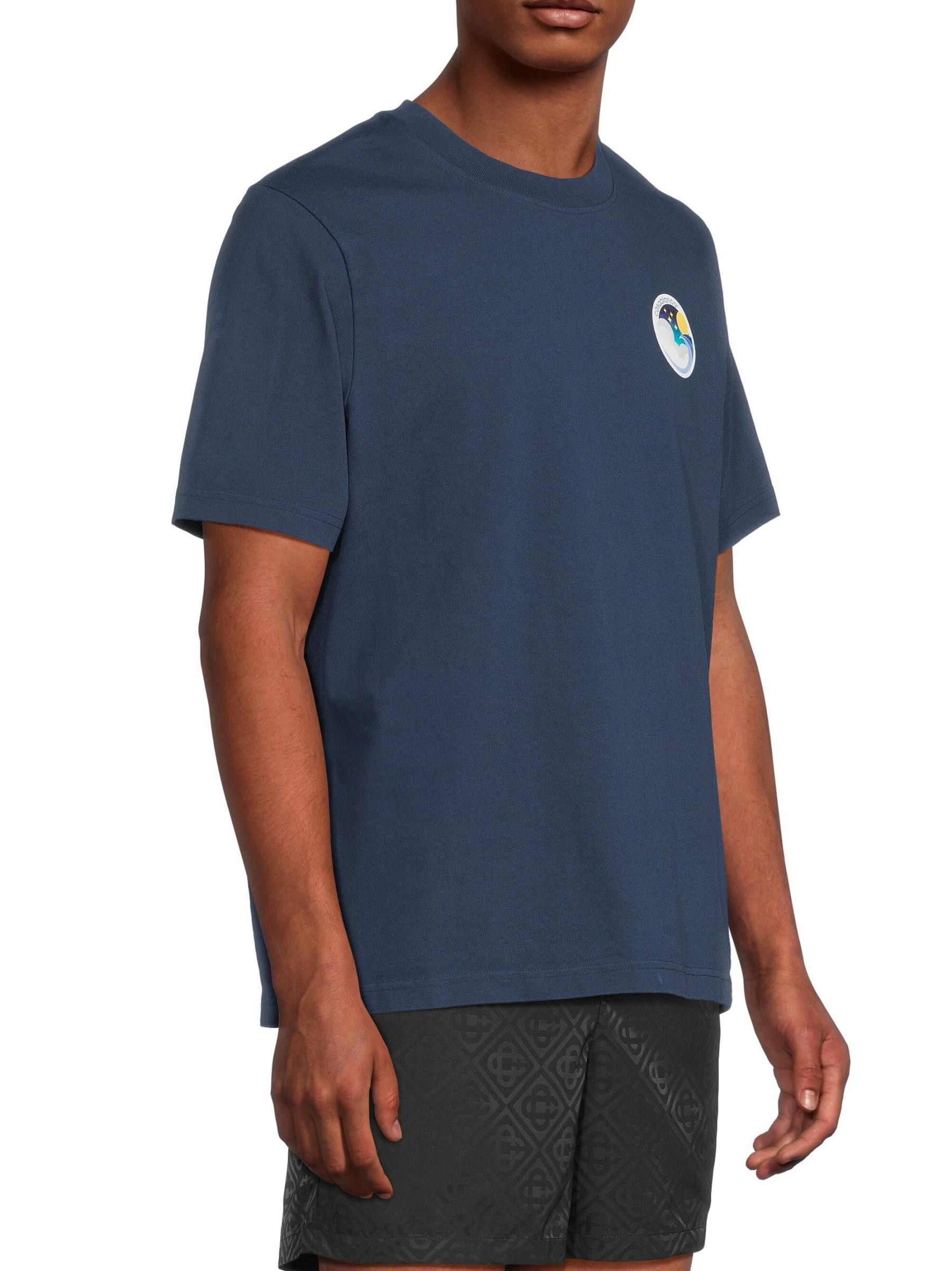 Casablanca os11x0725 Midnight Wave Printed T-Shirt in Midnight Blue Size US S / EU 44-46 / 1 - 3 Thumbnail