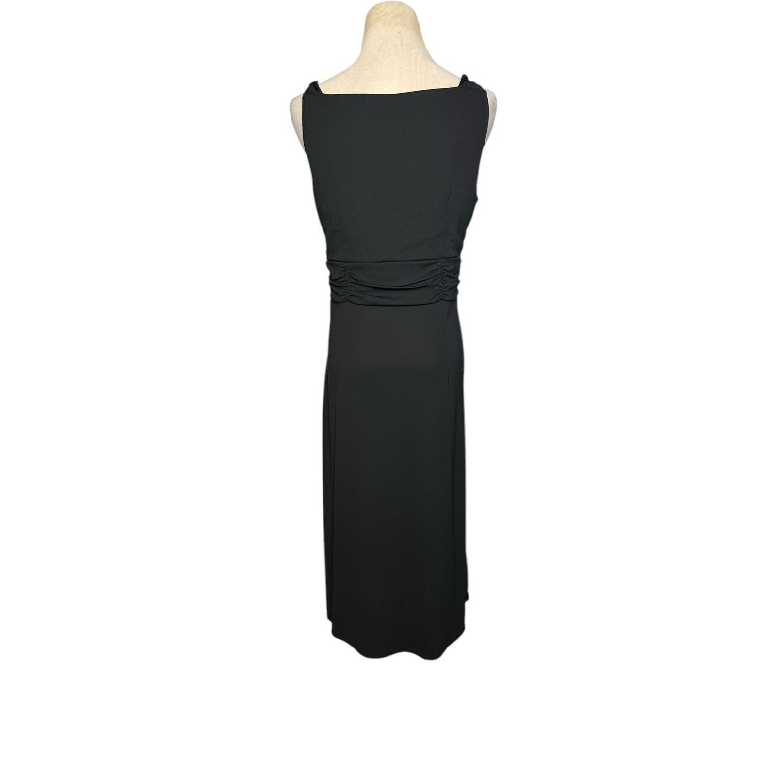 Loft Loft black sleeveless twisted straps midi dress size 8 Size M / US 6-8 / IT 42-44 - 2 Thumbnail