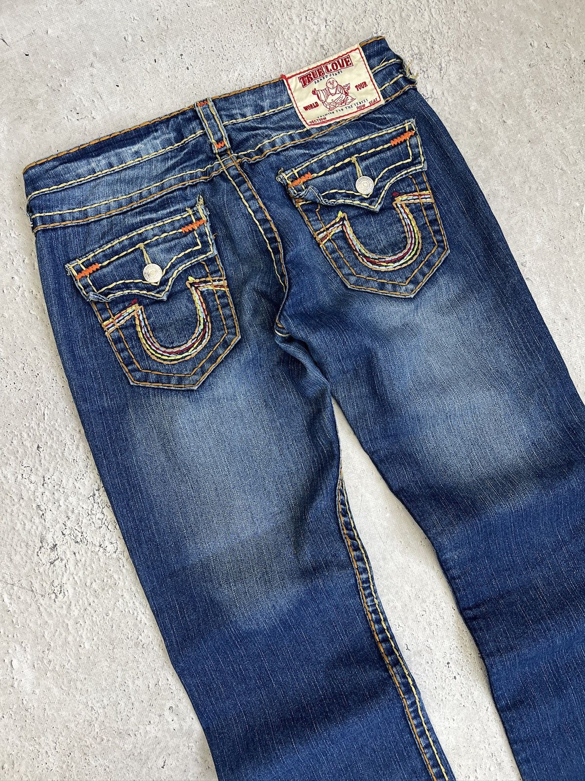 True Religion True Religion skater y2k distressed jeans Size US 31 - 8 Thumbnail