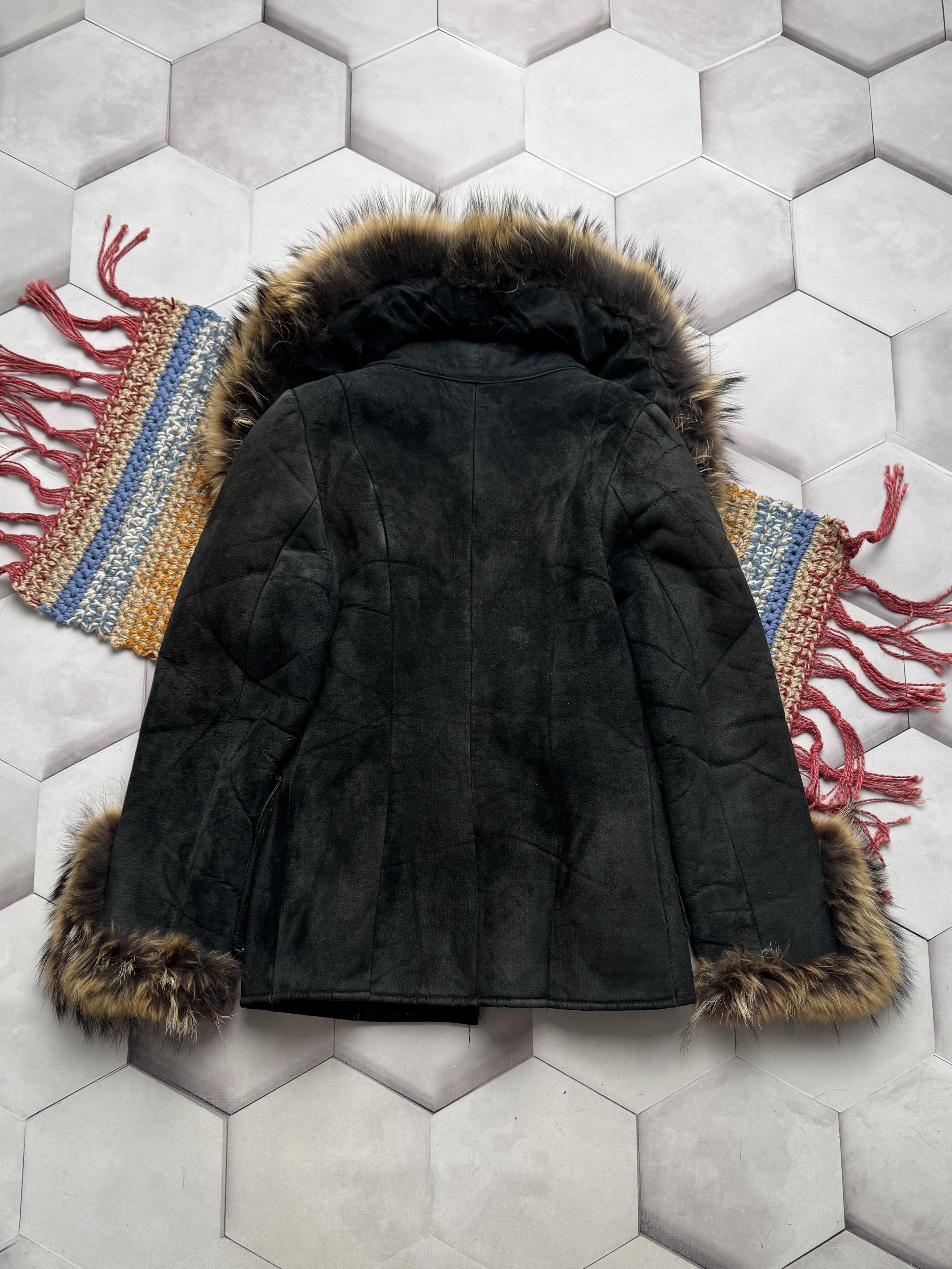Vintage Vintage Real Sheepskin Coat With Real Fur Details (E4) Size M / US 6-8 / IT 42-44 - 8 Thumbnail