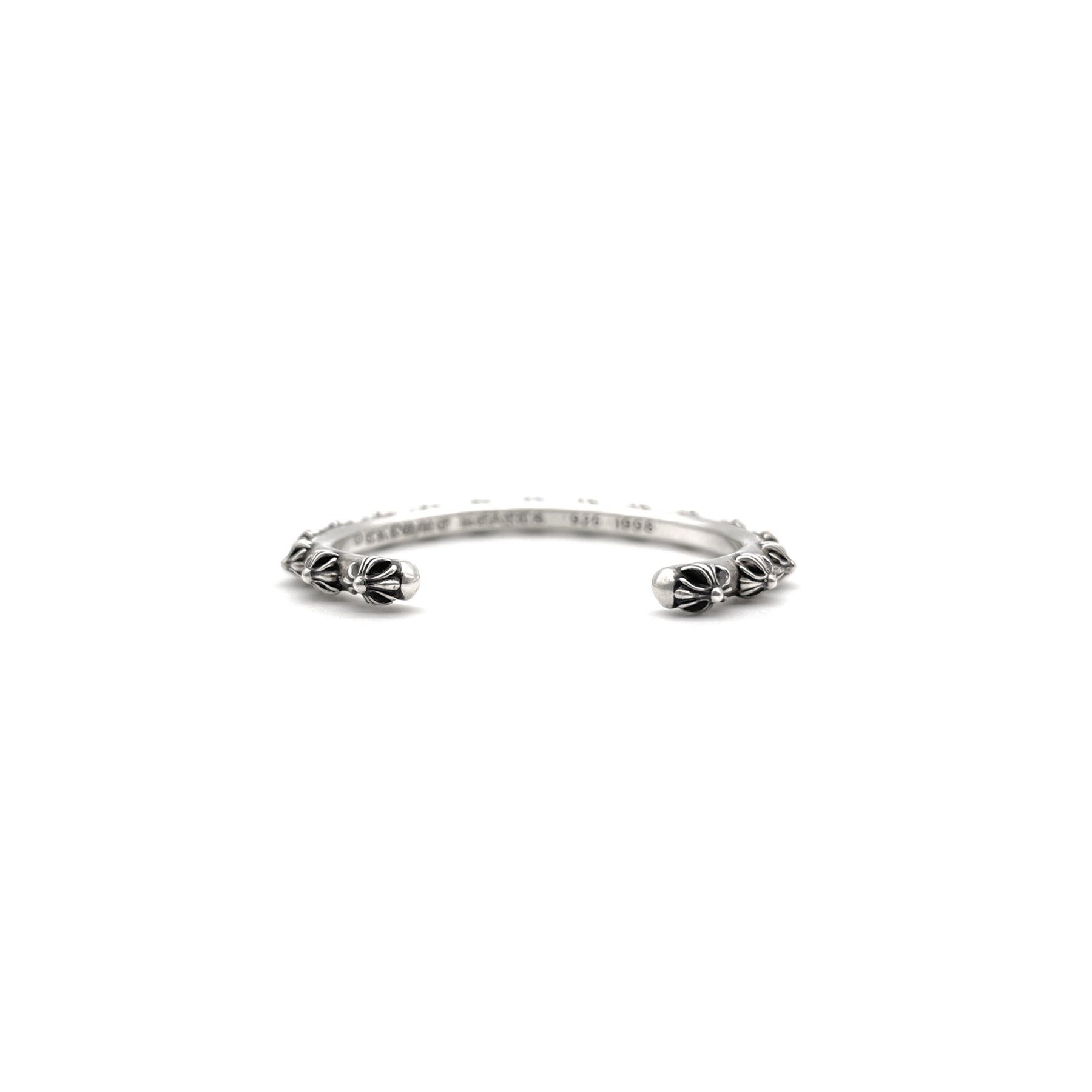 Chrome Hearts Chrome Hearts Silver Diamonds SBT Cross Bangle Bracelet Size ONE SIZE - 2 Thumbnail