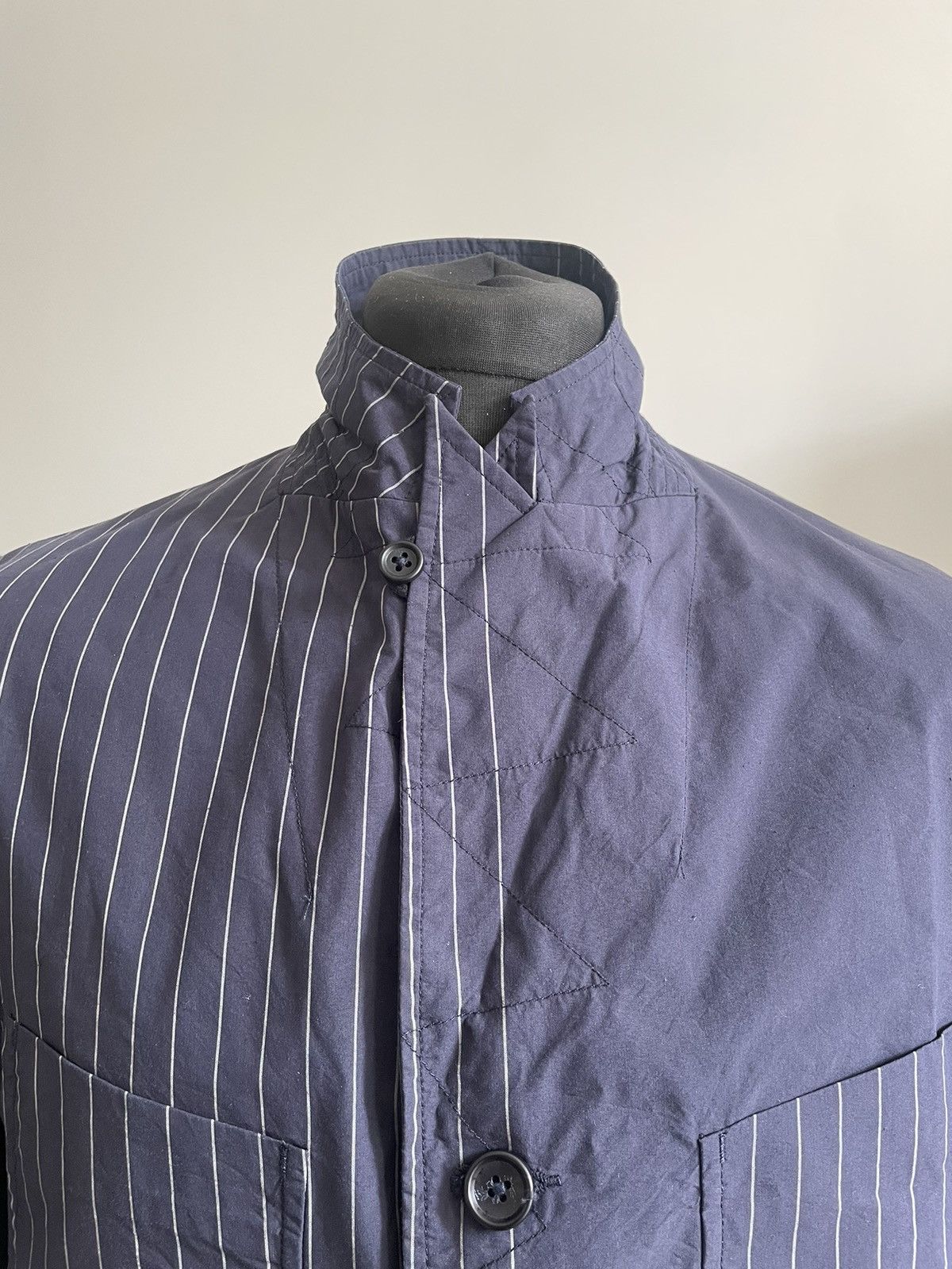 Engineered Garments Engineered Garments - Chalk Stripe Lawrence Jacket Size 42R - 7 Thumbnail