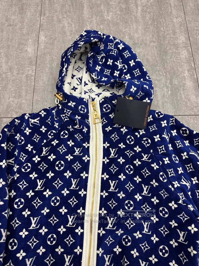 Louis Vuitton Louis Vuitton Blue and white jacquard hooded long-sleeved Size XS / US 0-2 / IT 36-38 - 3 Thumbnail