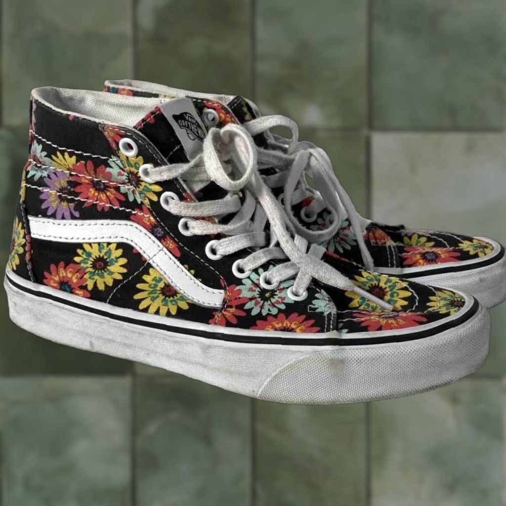 Vans VANS Sk8-Hi Tapered Peace Floral US 8.5 Women’s VN05KRUNX0 Shirt Womens Size ONE SIZE - 1 Thumbnail