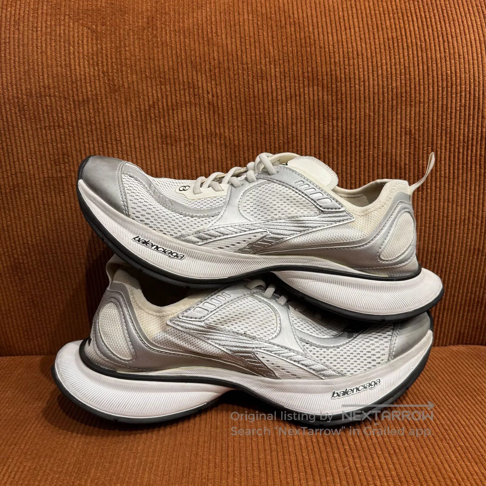 Balenciaga Balenciaga Circuit Men's White Running Shoes. Size US 9 / EU 42 - 3 Thumbnail