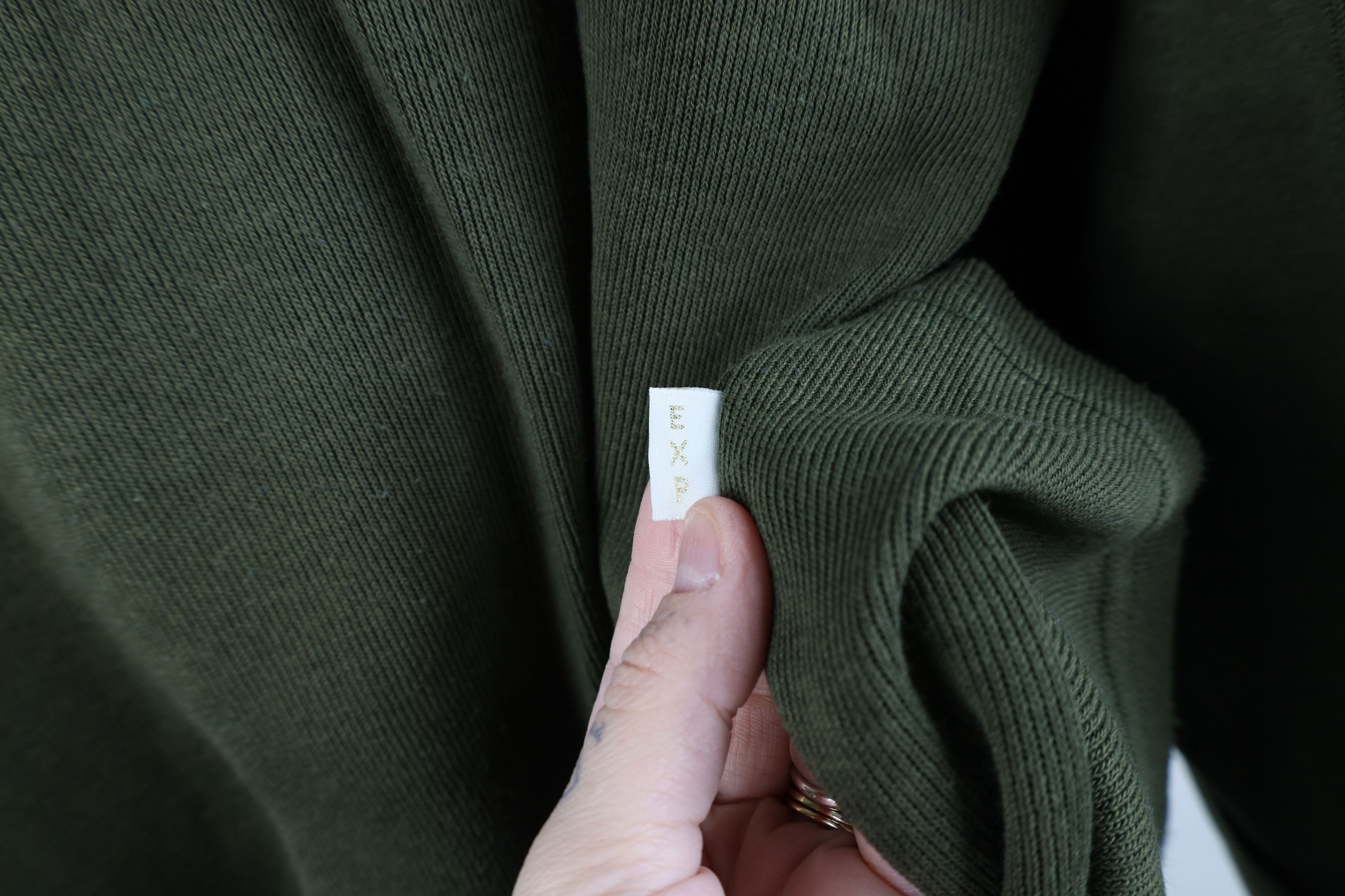 Express × Vintage Vintage 90s Express Thermal Ribbed Knit 3/4 Sleeve T-Shirt Size XL / US 12-14 / IT 48-50 - 7 Thumbnail