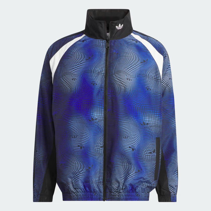 Adidas Adidas IL2334 MV Allover Print Track Zip Jacket Blue ( XL ) Size US XL / EU 56 / 4 - 1 Thumbnail