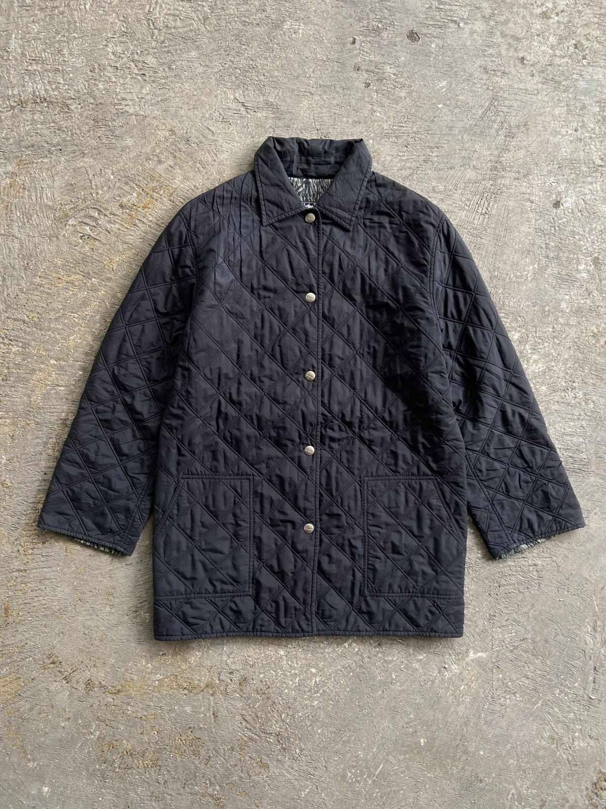 Salvatore Ferragamo 1990s Salvatore Ferragamo - Snap Button Quilted Jacket Size US S / EU 44-46 / 1 - 1 Thumbnail