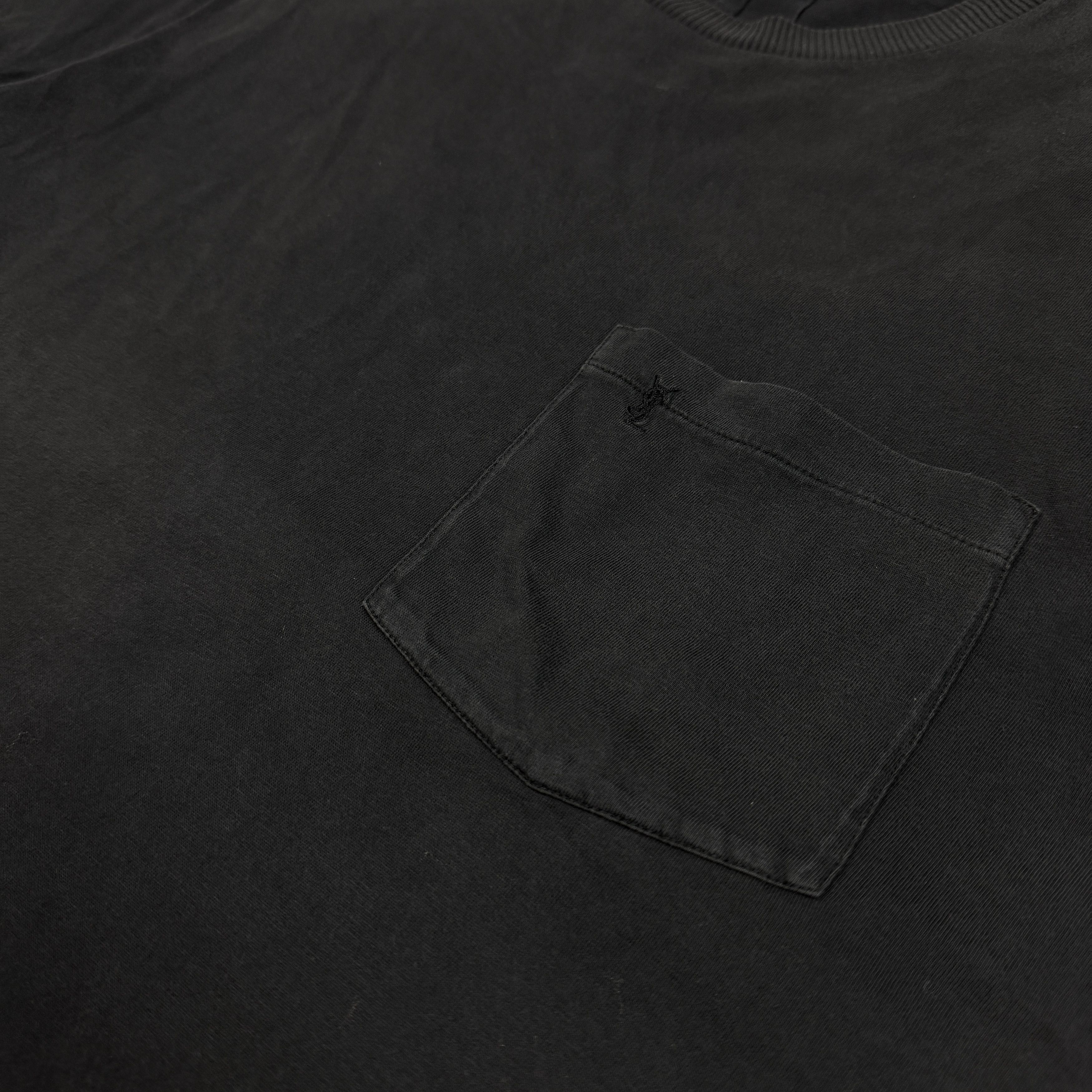 Saint Laurent Paris Saint Laurent Paris black pocket tee Size US XS / EU 42 / 0 - 2 Thumbnail
