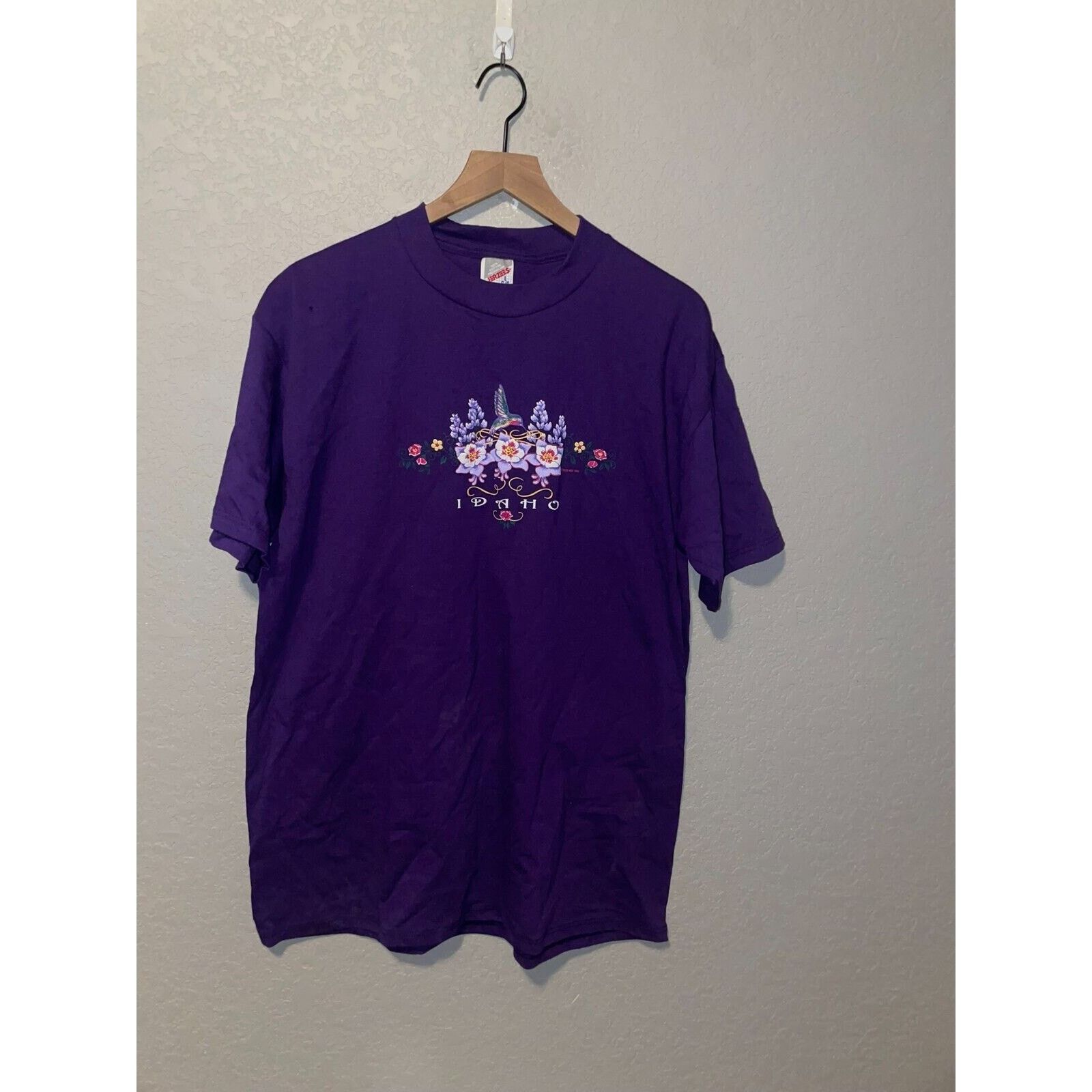 Jerzees Vintage Idaho Shirt Flowers Flower Graphic Tee VTG 90s L Size US L / EU 52-54 / 3 - 1 Thumbnail