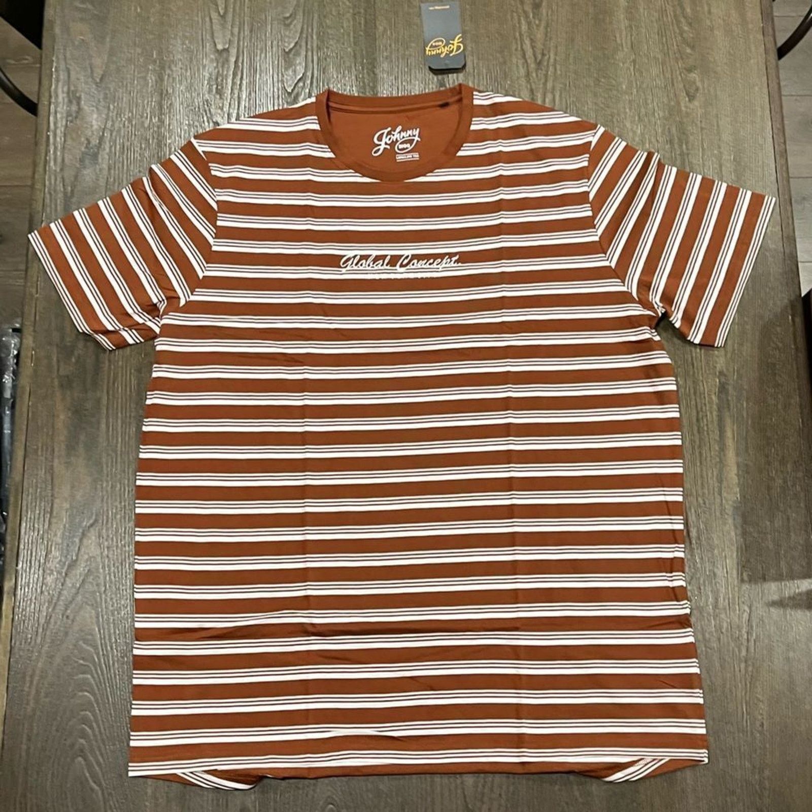 Vintage NWT Johnny Bigg Global YD Stripe Longline Tee Brick Size 3X Size US XXL / EU 58 / 5 - 1 Thumbnail