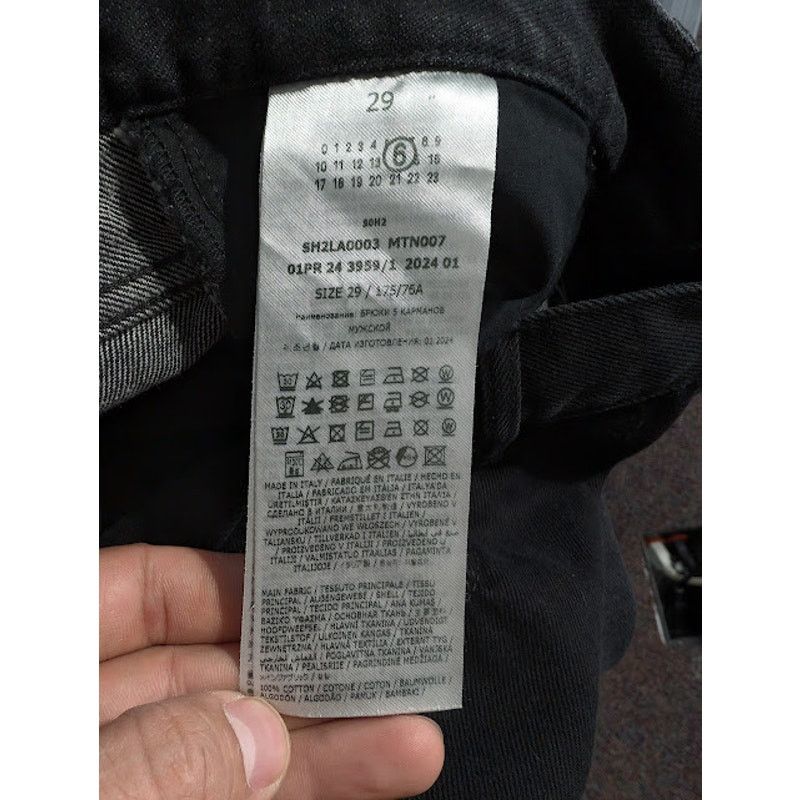 Maison Margiela o1rshd1 5 Pockets Pants in Black Size US 29 - 20 Thumbnail