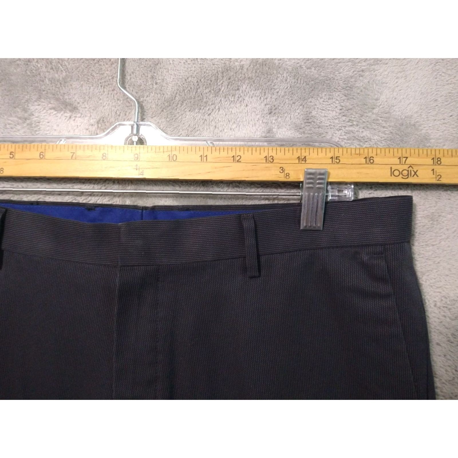 Banana Republic Banana Republic Pants Mens 34x30 Gray Pinstriped Chino Slim Fit Flat Front City Preppy Mens Size US 34 / EU 50 - 3 Thumbnail