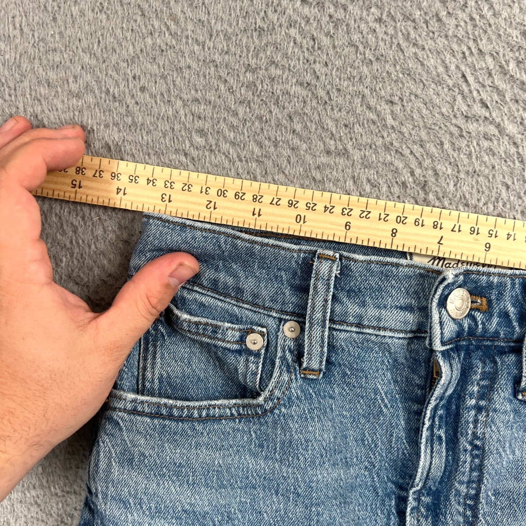 Madewell VINTAGE Madewell Women’s Jeans Tapered Fit High Rise Light Wash 27Inch Size 27" / US 4 / IT 40 - 5 Thumbnail