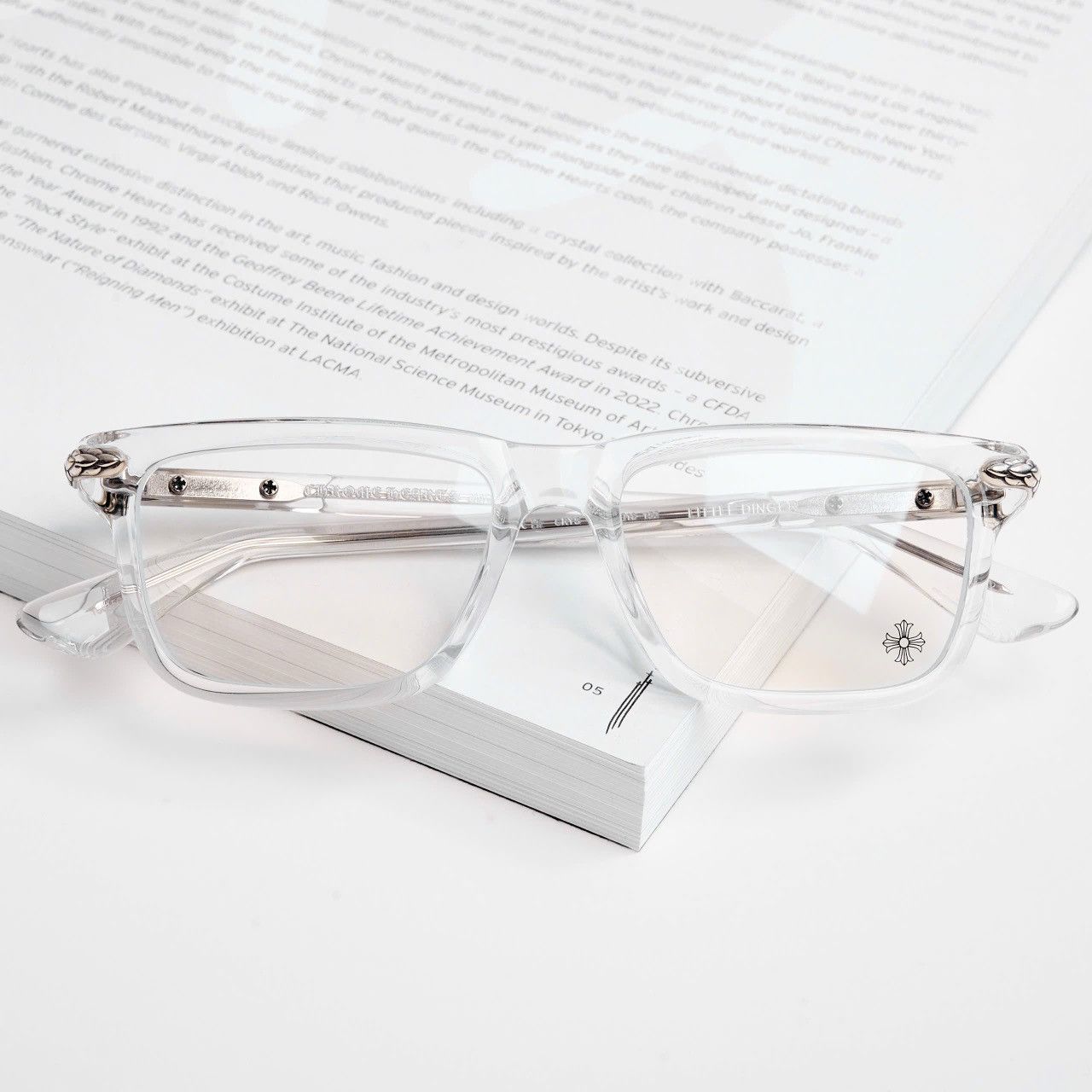 Chrome Hearts CHROME HEARTS LITTLE DINGER CRYSTAL GLASSES Size ONE SIZE - 6 Thumbnail