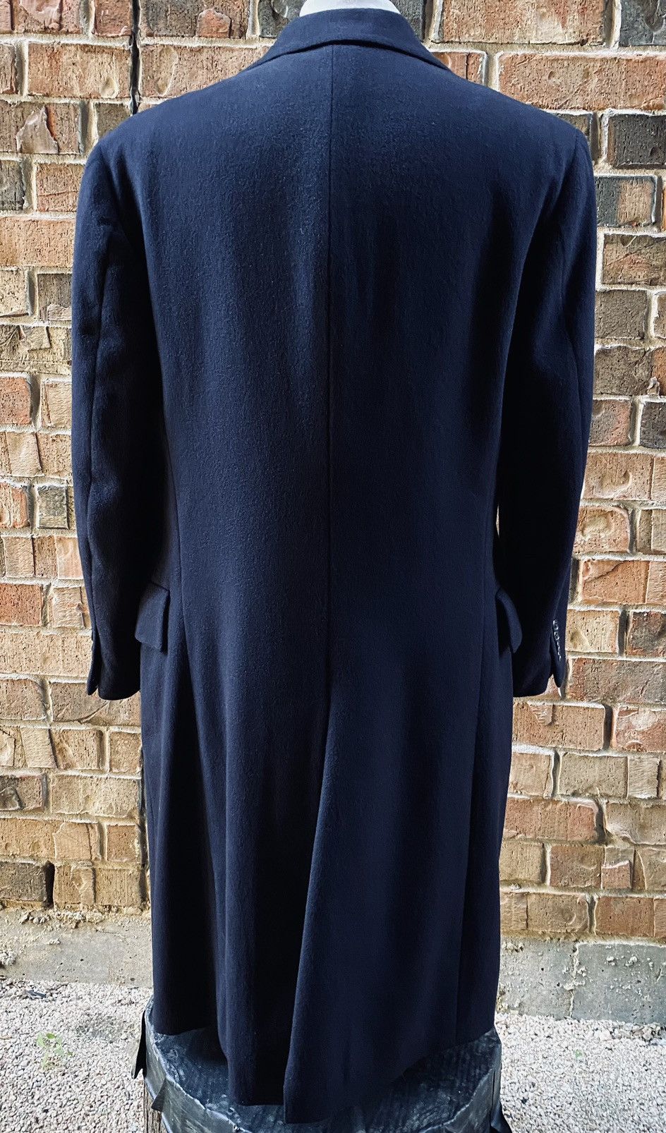 PRL 🇮🇹 Navy Cashmere Heritage Topcoat Made in Italy 38