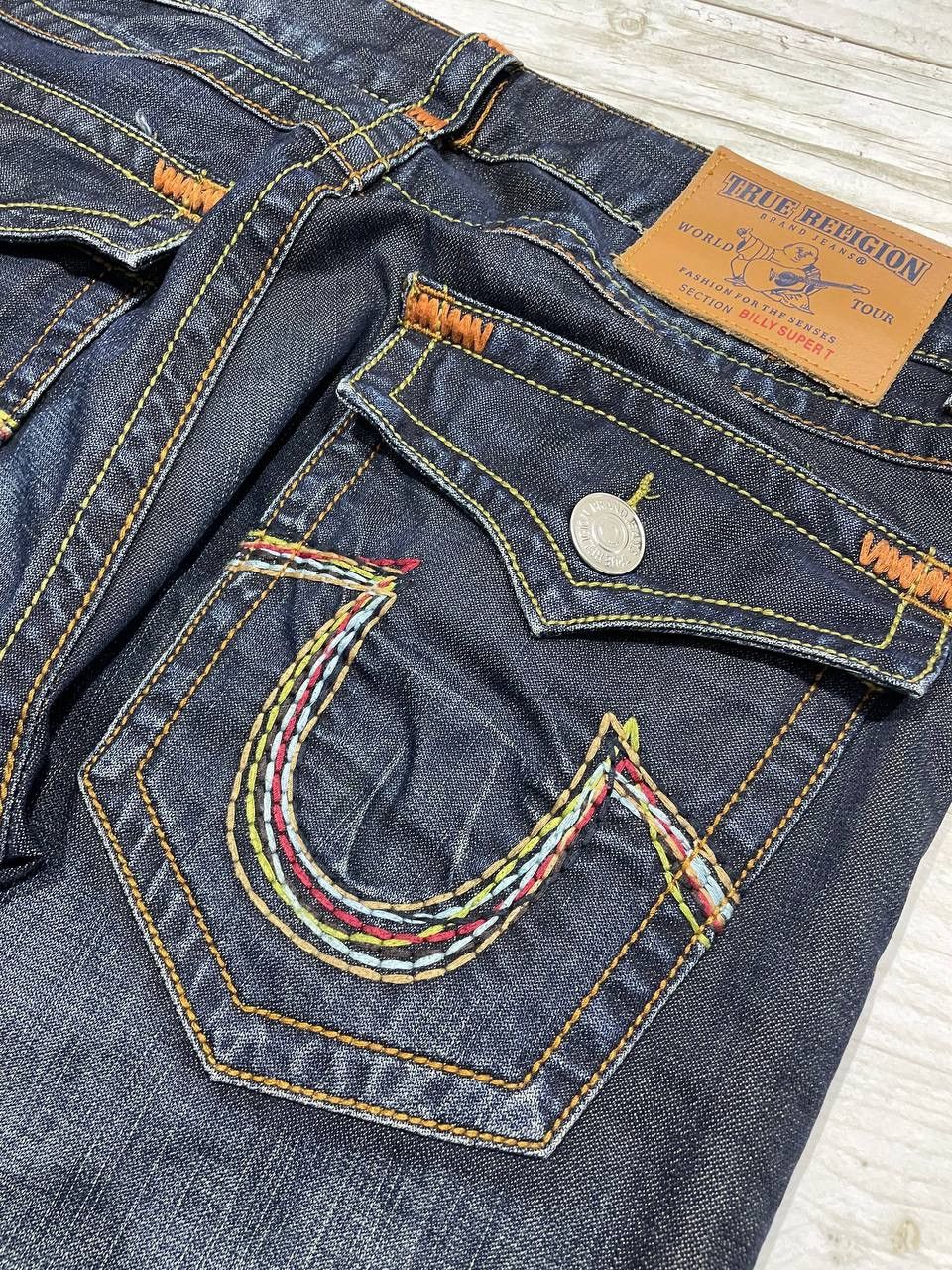 True Religion Vintage True Religion Billy Super T Denim Jeans Y2K 90s Size US 36 / EU 52 - 13 Thumbnail