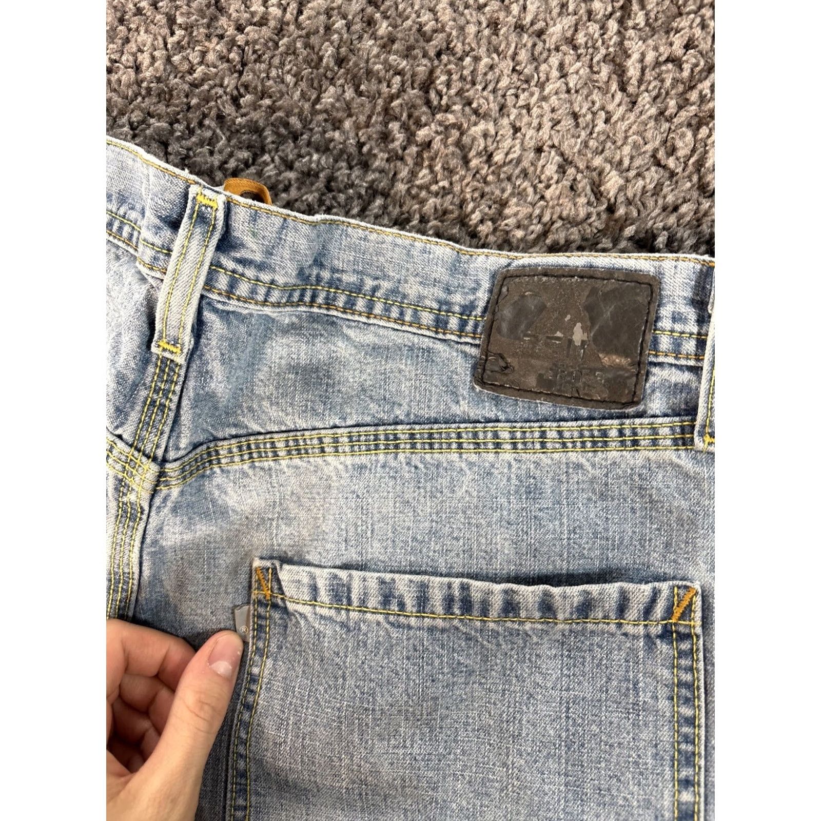Levi's VTG Levi's Silvertab Carpenter Jeans Mens 40x33 Baggy Frayed Light Wash 90s Silver Tab Straight 40 33 Men Mens Size US 40 / EU 56 - 2 Thumbnail